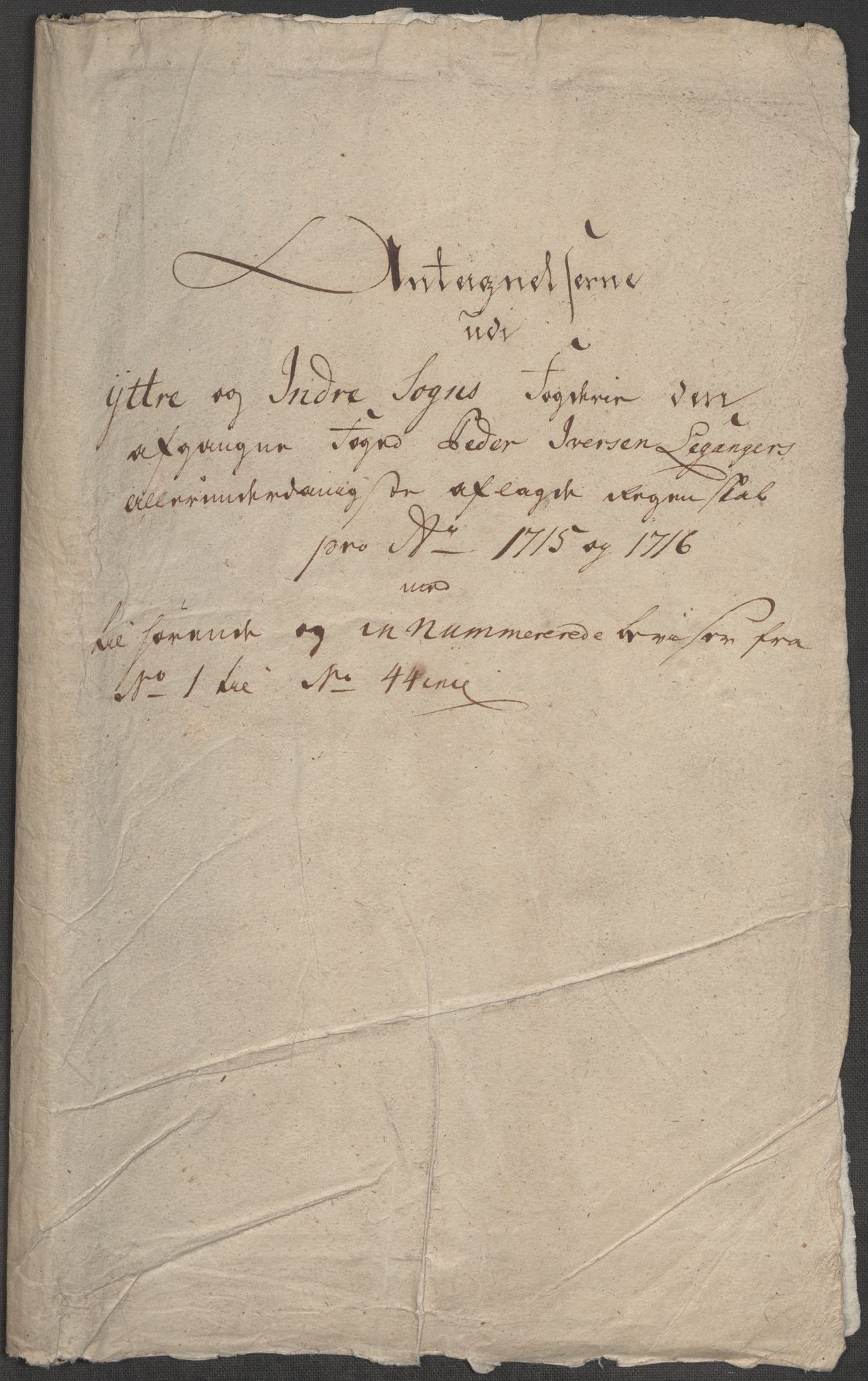 Rentekammeret inntil 1814, Reviderte regnskaper, Fogderegnskap, AV/RA-EA-4092/R52/L3320: Fogderegnskap Sogn, 1715-1716, p. 591