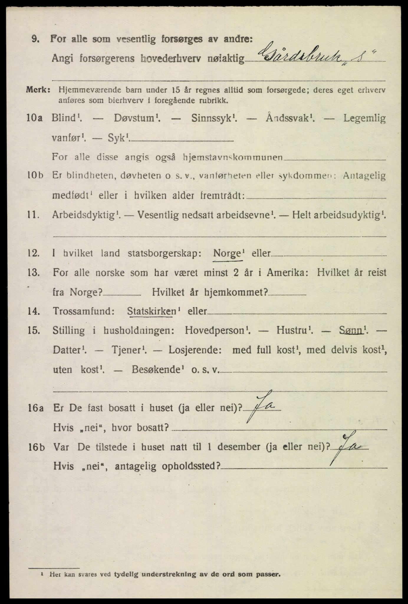 SAK, 1920 census for Halse og Harkmark, 1920, p. 3009
