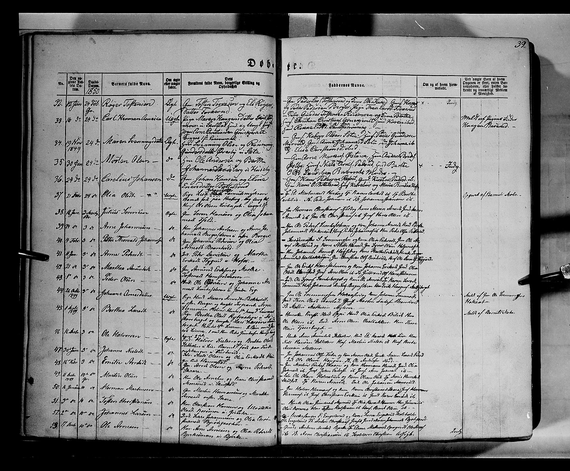 Grue prestekontor, AV/SAH-PREST-036/H/Ha/Haa/L0008: Parish register (official) no. 8, 1847-1858, p. 39