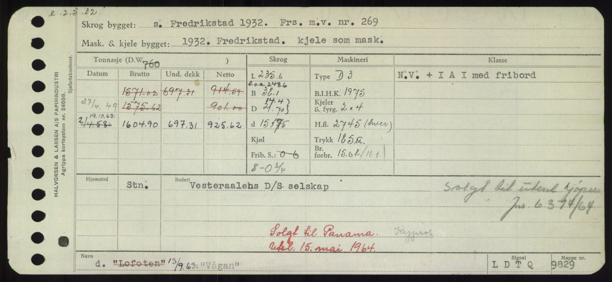 Sjøfartsdirektoratet med forløpere, Skipsmålingen, AV/RA-S-1627/H/Hd/L0042: Fartøy, Vi-We, p. 157