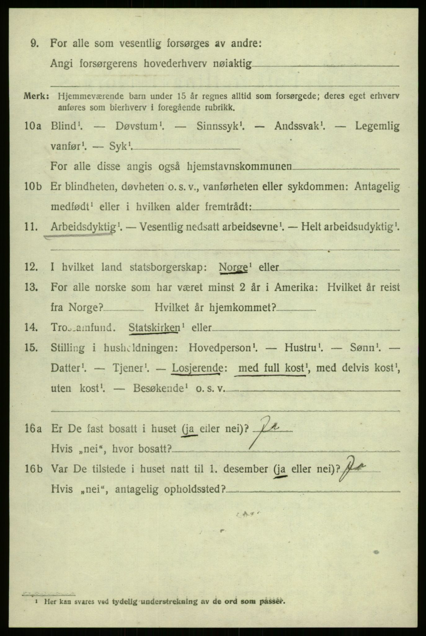 SAB, 1920 census for Hafslo, 1920, p. 4825