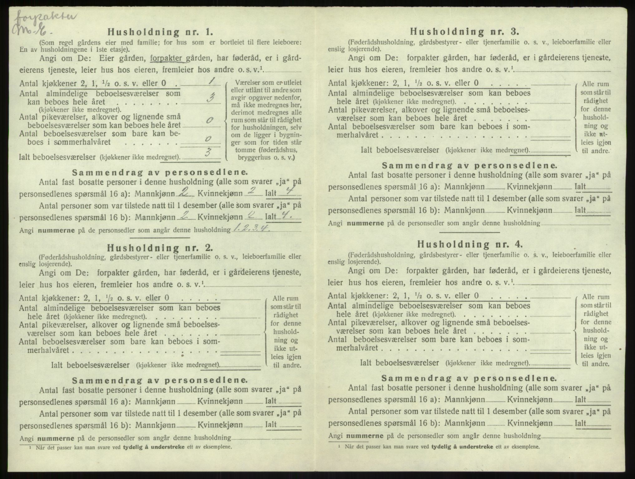 SAB, 1920 census for Leikanger, 1920, p. 557