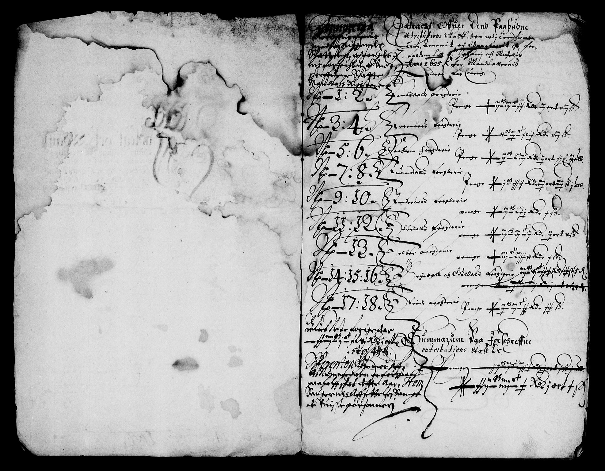 Rentekammeret inntil 1814, Reviderte regnskaper, Lensregnskaper, AV/RA-EA-5023/R/Rb/Rbw/L0124: Trondheim len, 1642-1656