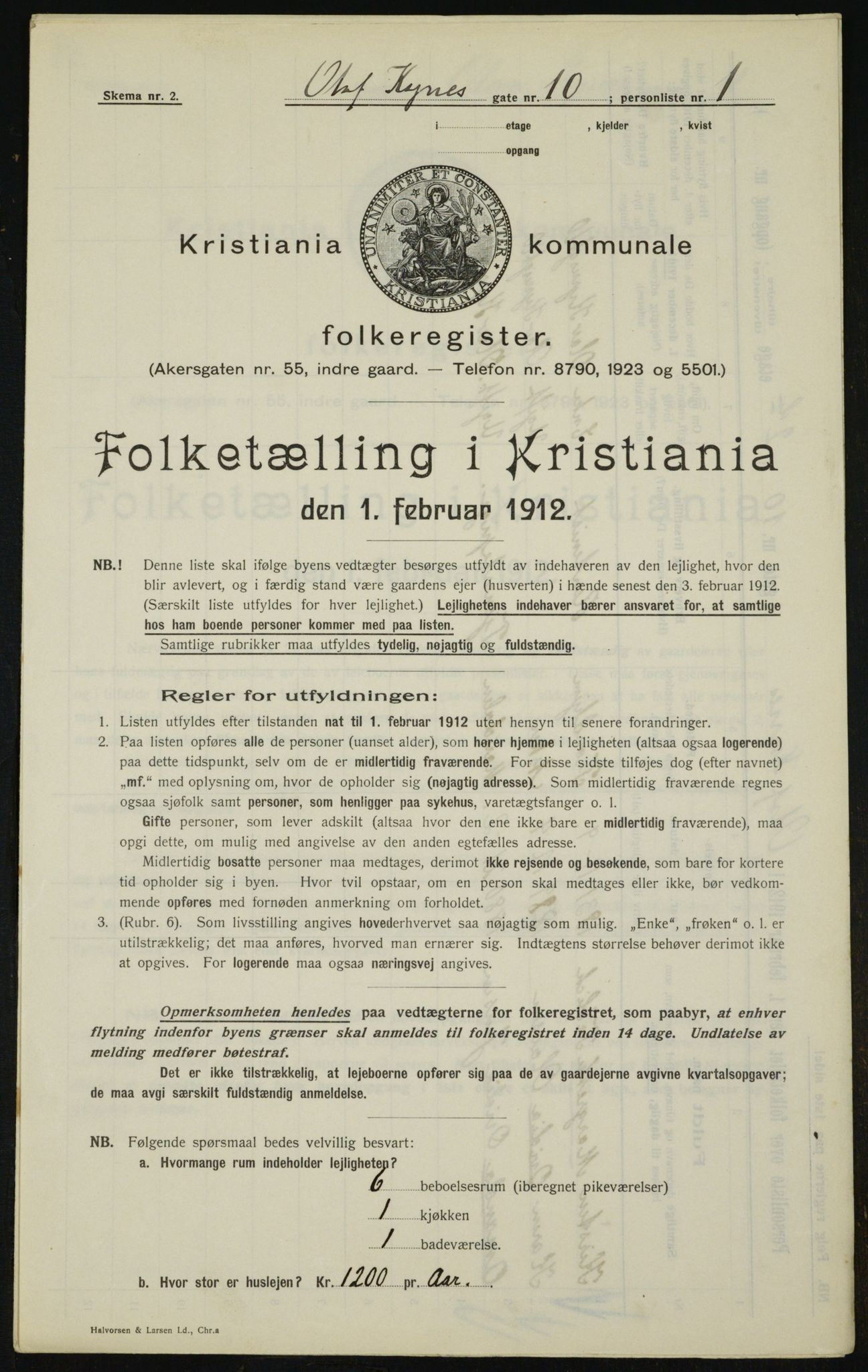 OBA, Municipal Census 1912 for Kristiania, 1912, p. 75991