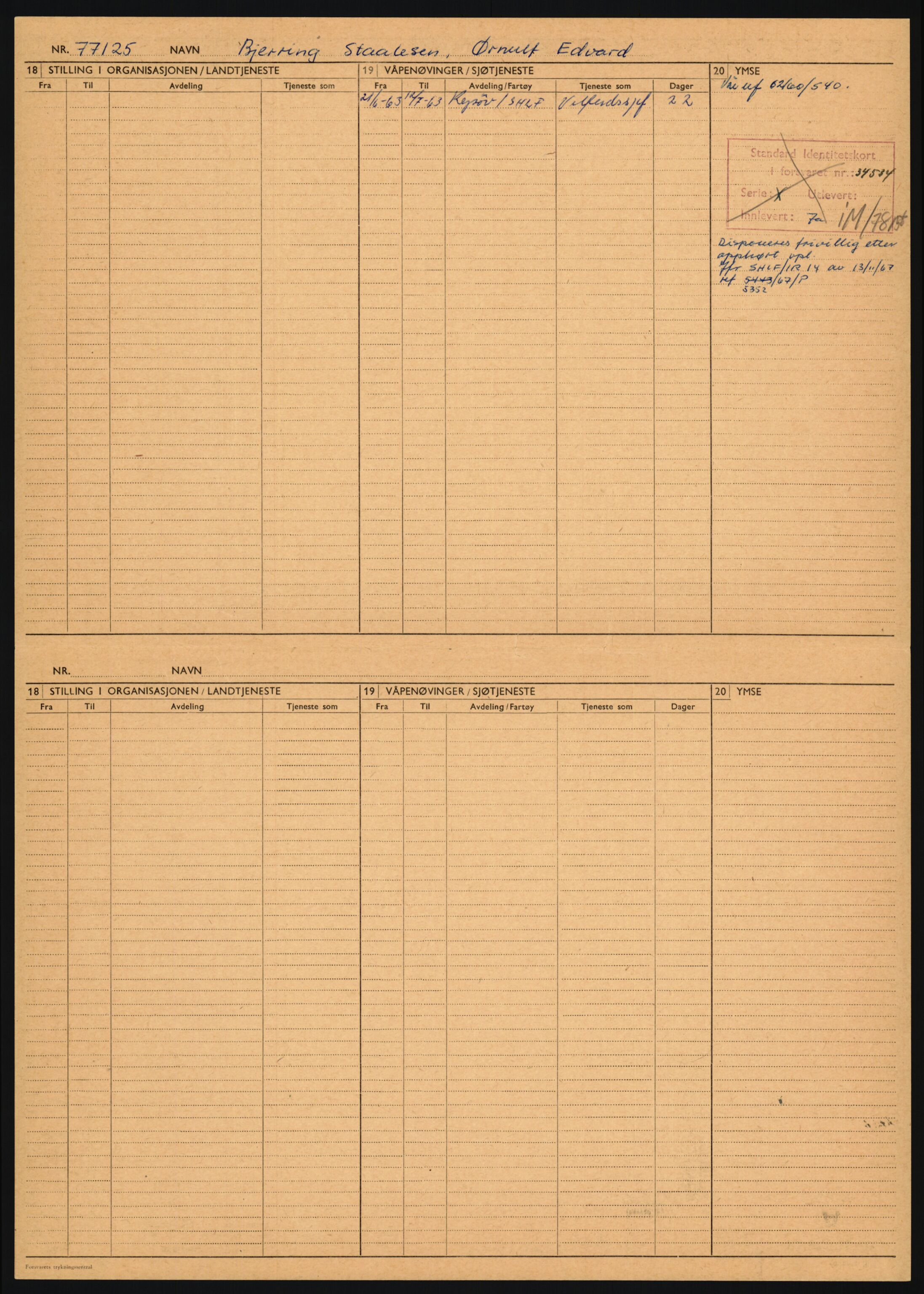 Forsvaret, Sør-Hålogaland landforsvar, AV/RA-RAFA-2552/P/Pa/L0303: Personellmapper for slettet personell, yrkesbefal og vernepliktig befal, født 1917-1920, 1936-1980, p. 16