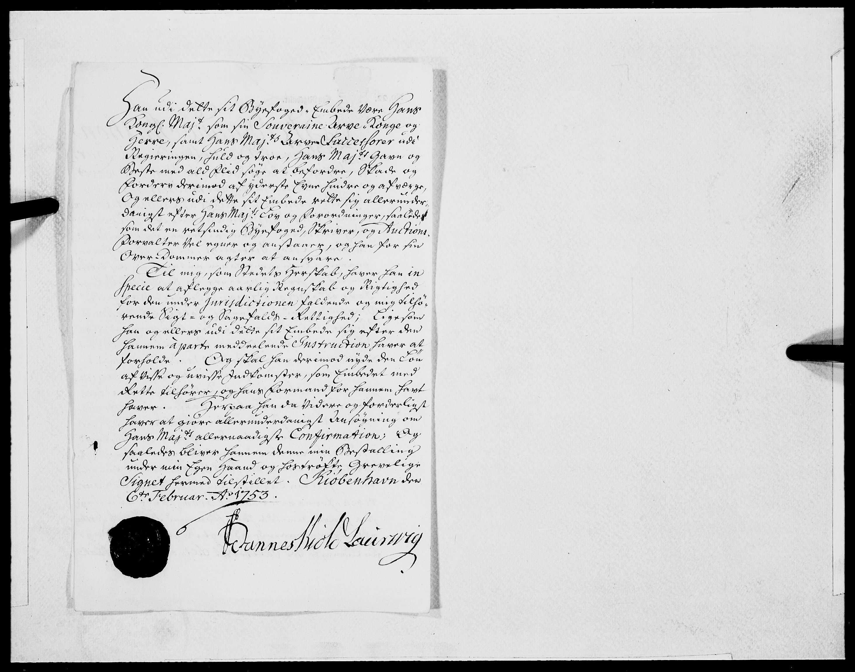 Danske Kanselli 1572-1799, AV/RA-EA-3023/F/Fc/Fcc/Fcca/L0163: Norske innlegg 1572-1799, 1753, p. 218