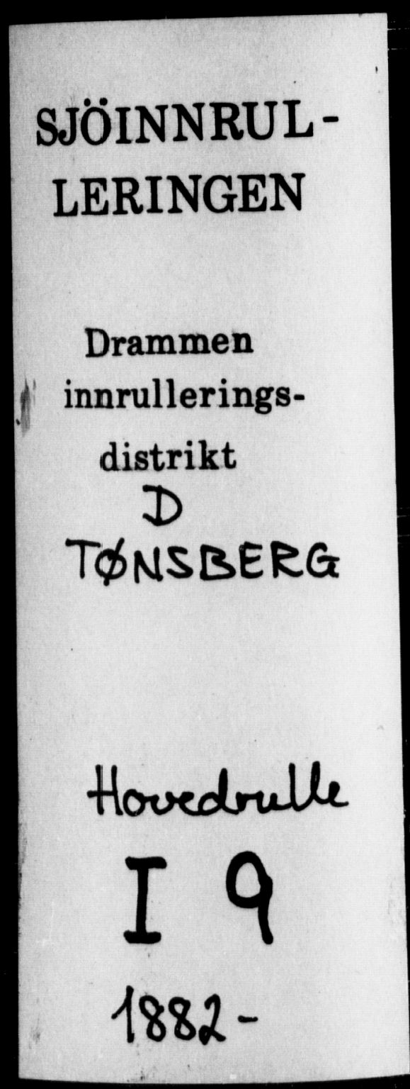 Tønsberg innrulleringskontor, SAKO/A-786/F/Fc/Fca/L0009: Hovedrulle Patent nr. 6746-7895, 1882-1889, p. 1