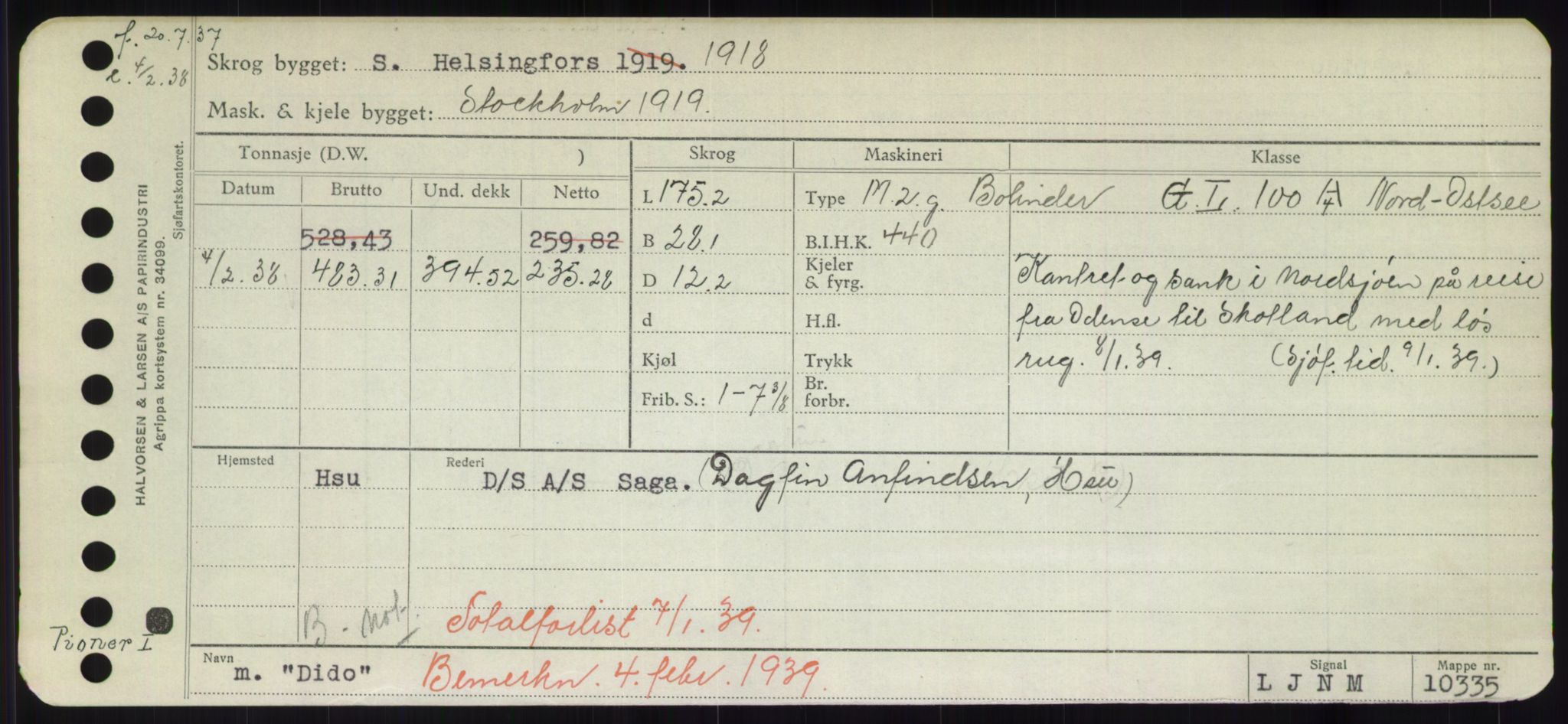 Sjøfartsdirektoratet med forløpere, Skipsmålingen, AV/RA-S-1627/H/Hd/L0008: Fartøy, C-D, p. 481