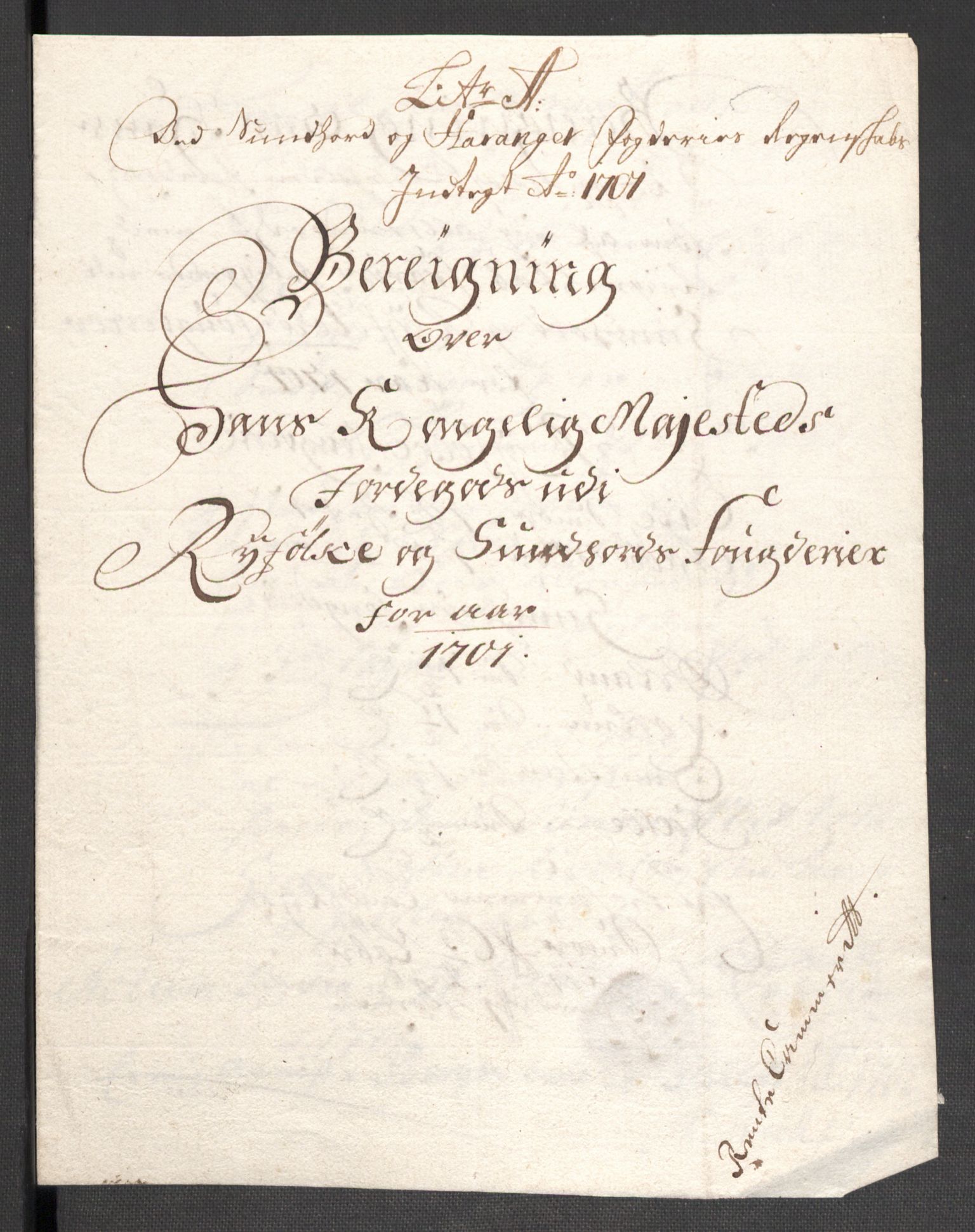 Rentekammeret inntil 1814, Reviderte regnskaper, Fogderegnskap, RA/EA-4092/R48/L2979: Fogderegnskap Sunnhordland og Hardanger, 1700-1701, p. 332