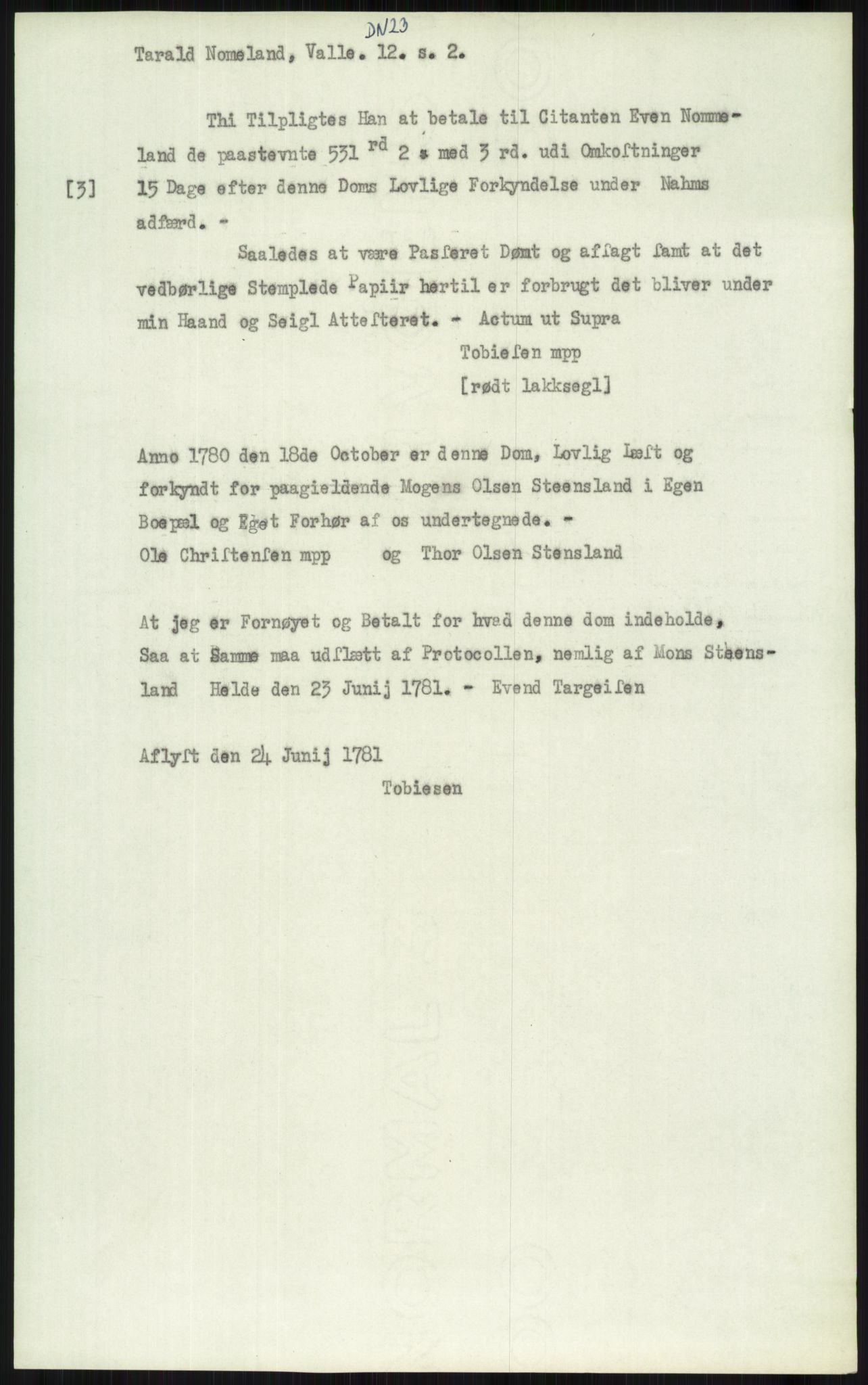 Samlinger til kildeutgivelse, Diplomavskriftsamlingen, AV/RA-EA-4053/H/Ha, p. 3626