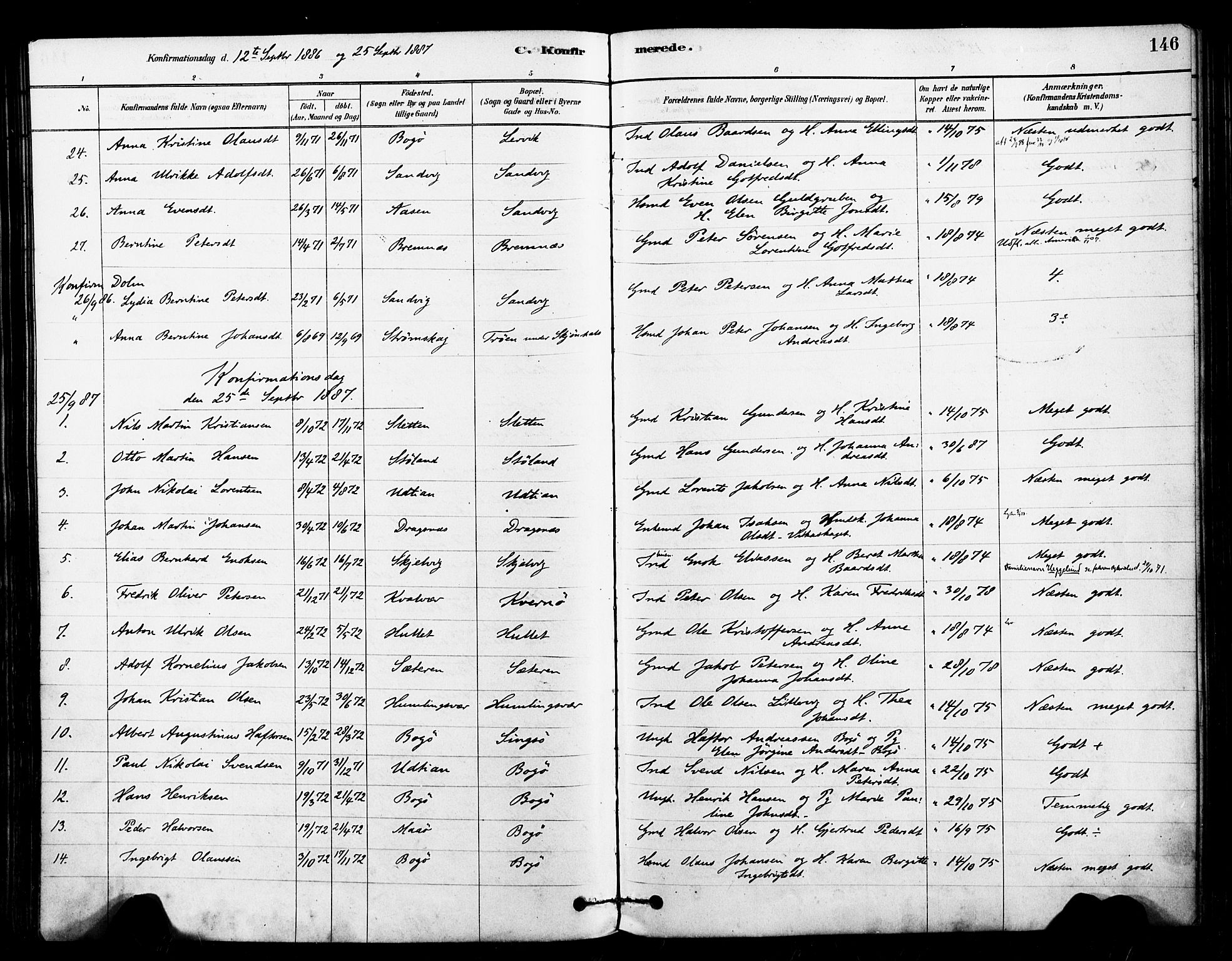 Ministerialprotokoller, klokkerbøker og fødselsregistre - Sør-Trøndelag, SAT/A-1456/640/L0578: Parish register (official) no. 640A03, 1879-1889, p. 146