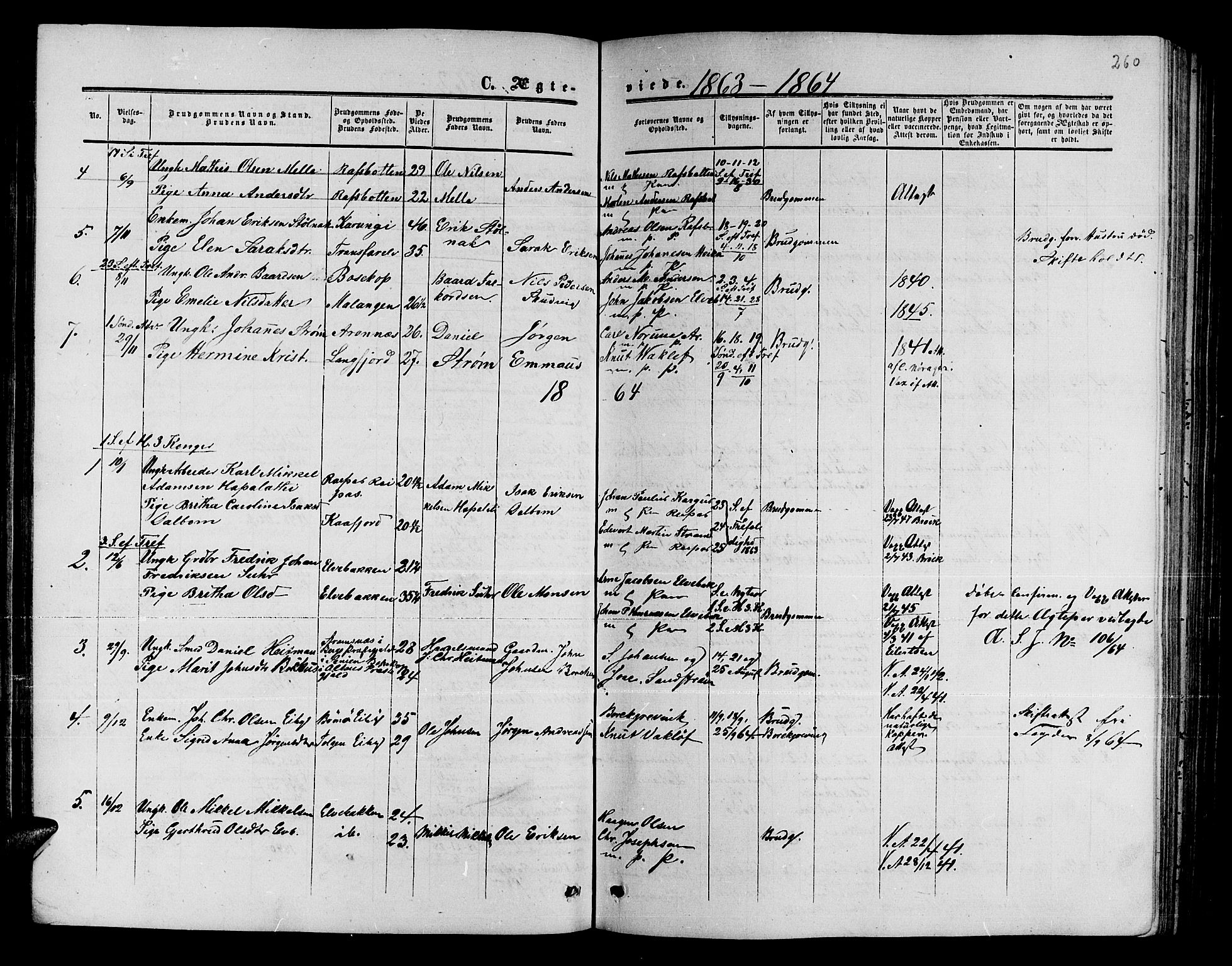 Alta sokneprestkontor, SATØ/S-1338/H/Hb/L0001.klokk: Parish register (copy) no. 1, 1858-1878, p. 259-260