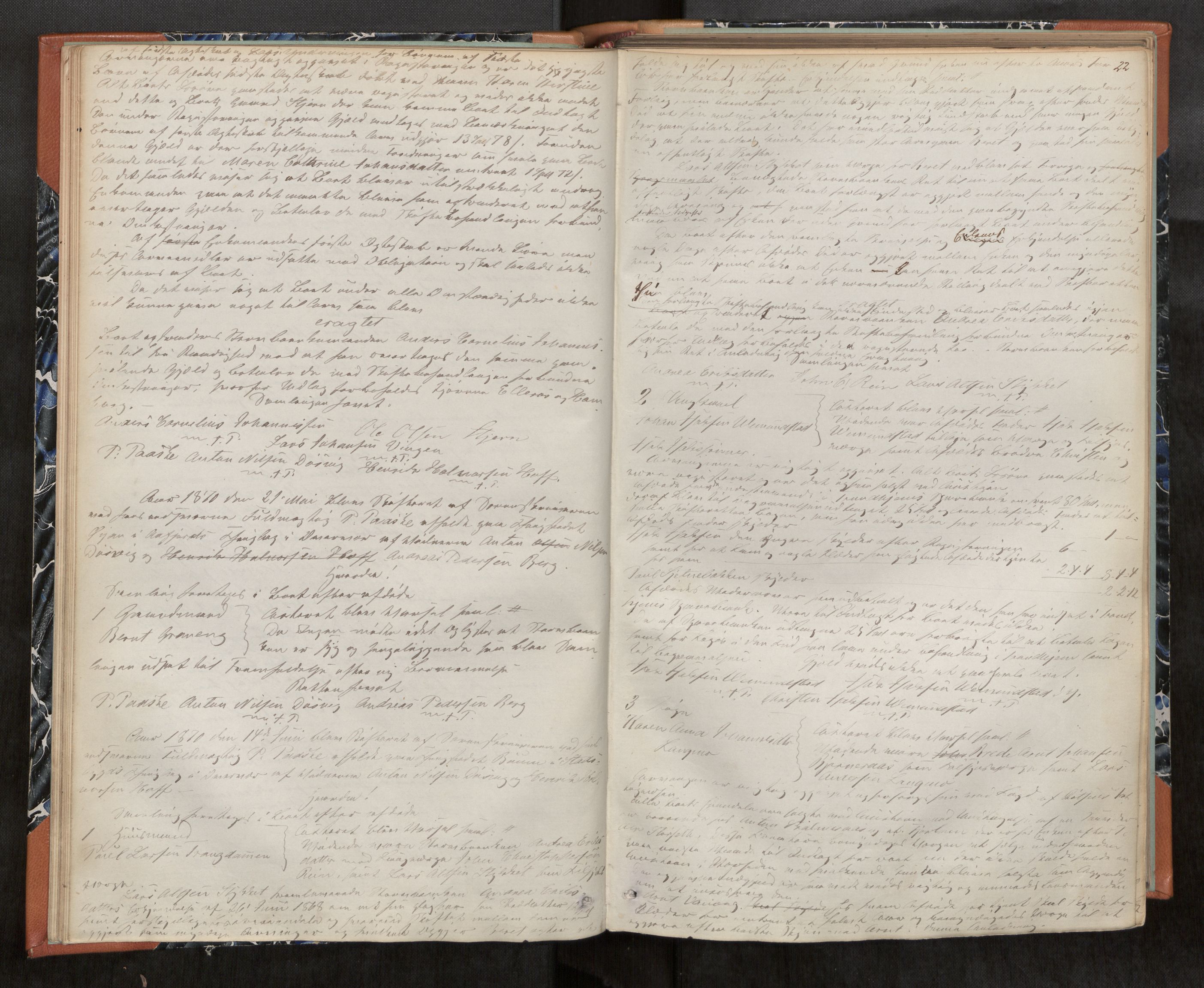 Fosen sorenskriveri, AV/SAT-A-1107/1/3/3B/L0004: Skiftebehandlingsprotokoll, 1868-1888, p. 22