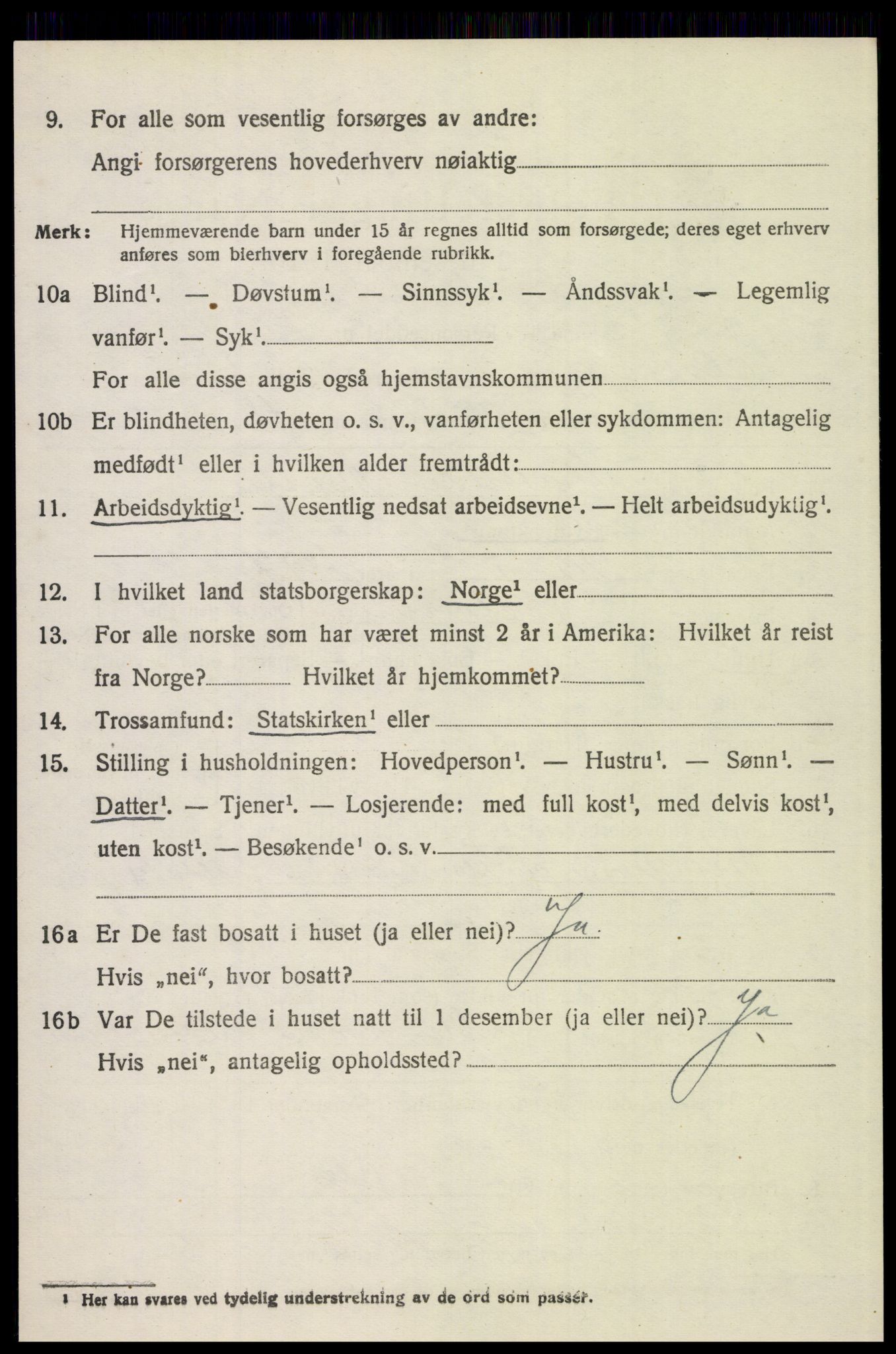 SAH, 1920 census for Elverum, 1920, p. 7713