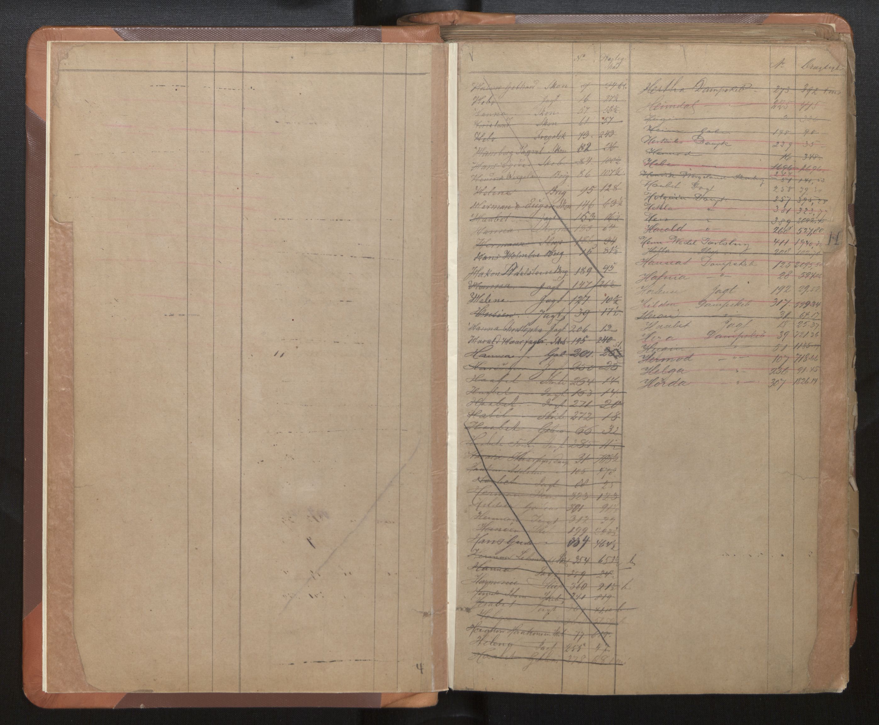 Bergen Tollarkiv, AV/SAB-A-58801/N/Nh/Nha/L0001: Protokoll over nasjonalitetsbevis I, folio 1 - 345, 1861-1903