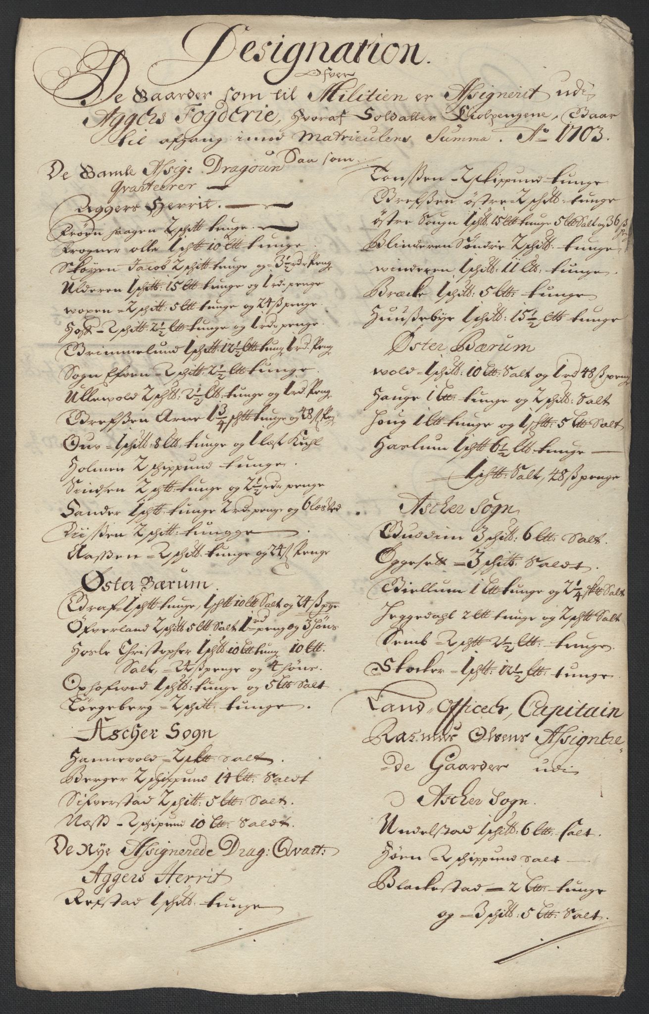 Rentekammeret inntil 1814, Reviderte regnskaper, Fogderegnskap, RA/EA-4092/R10/L0445: Fogderegnskap Aker og Follo, 1703-1704, p. 149