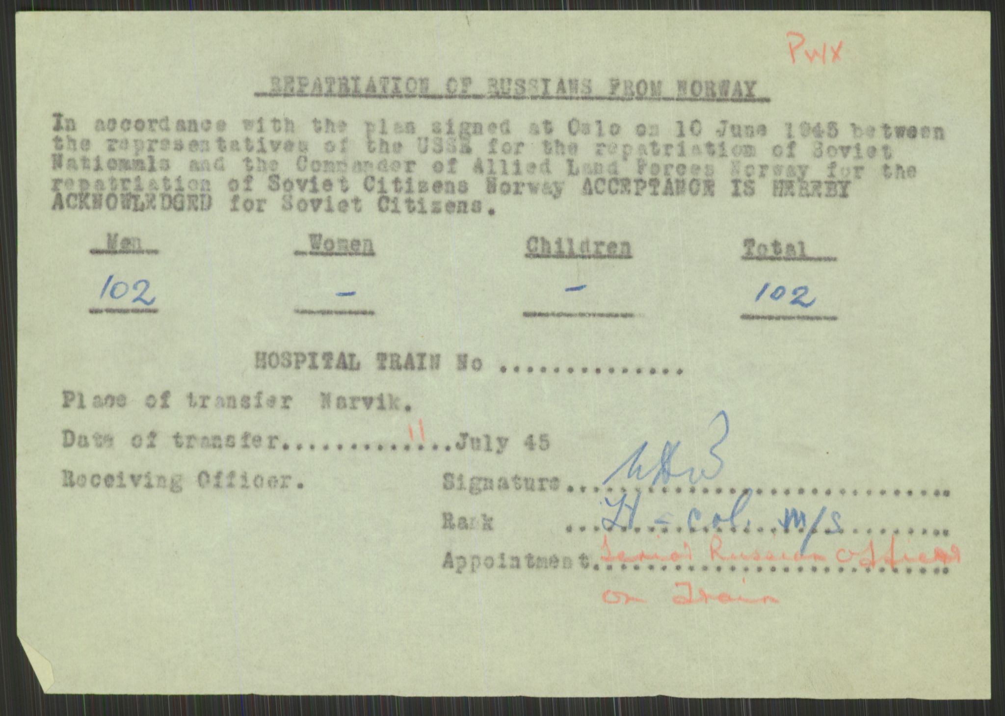 Flyktnings- og fangedirektoratet, Repatrieringskontoret, AV/RA-S-1681/D/Db/L0015: Displaced Persons (DPs) og sivile tyskere, 1945-1948, p. 763