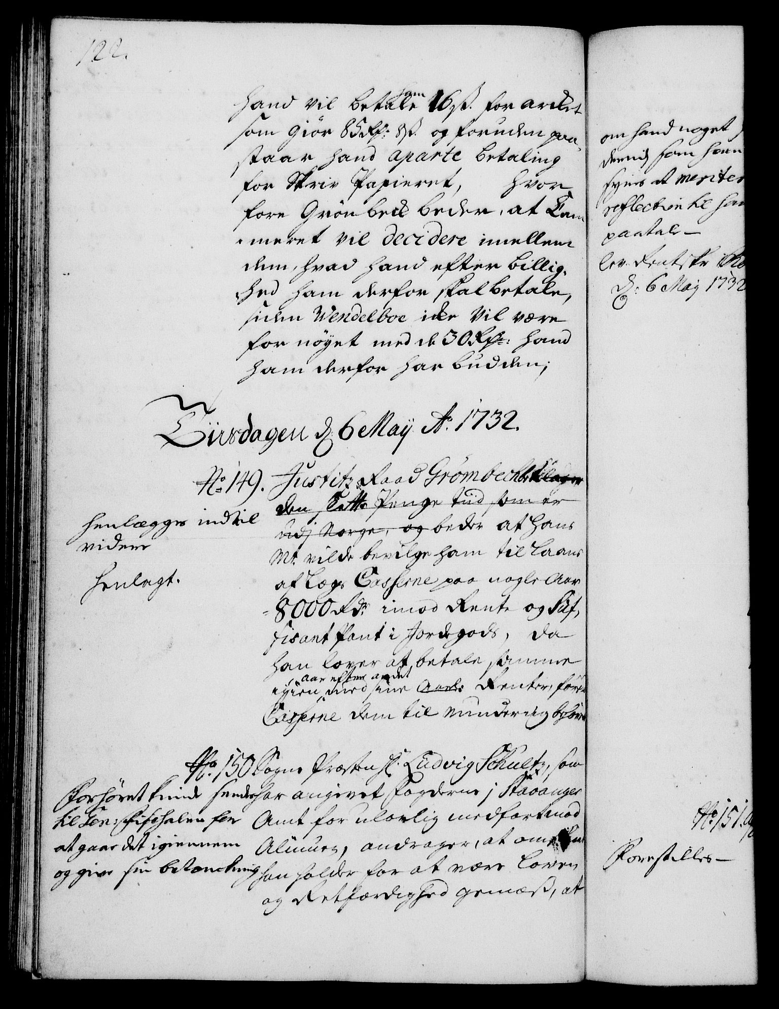 Rentekammeret, Kammerkanselliet, RA/EA-3111/G/Gh/Gha/L0014: Norsk ekstraktmemorialprotokoll. Merket RK 53.59, 1731-1732, p. 122