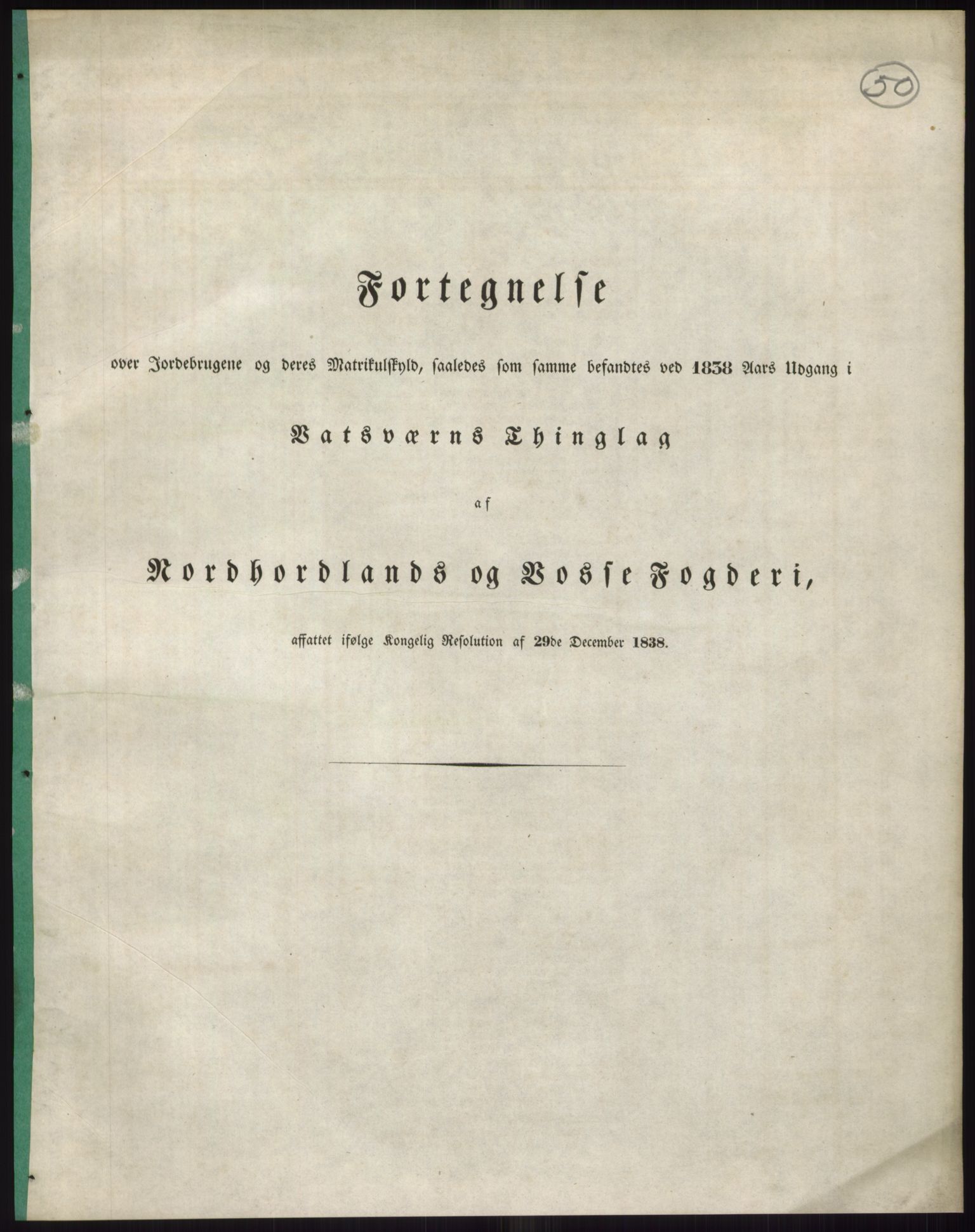 Andre publikasjoner, PUBL/PUBL-999/0002/0012: Bind 12 - Søndre Bergenhus amt: Nordhordland og Voss fogderi, 1838, p. 89