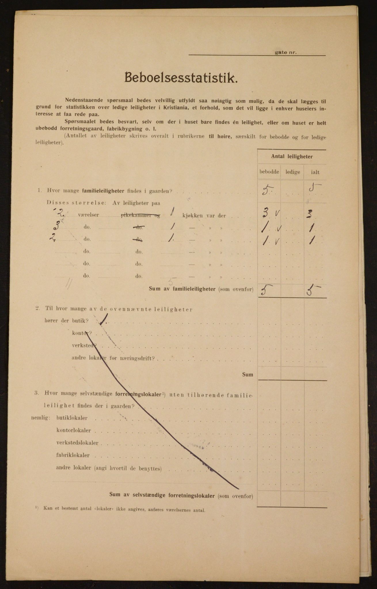 OBA, Municipal Census 1910 for Kristiania, 1910, p. 52644