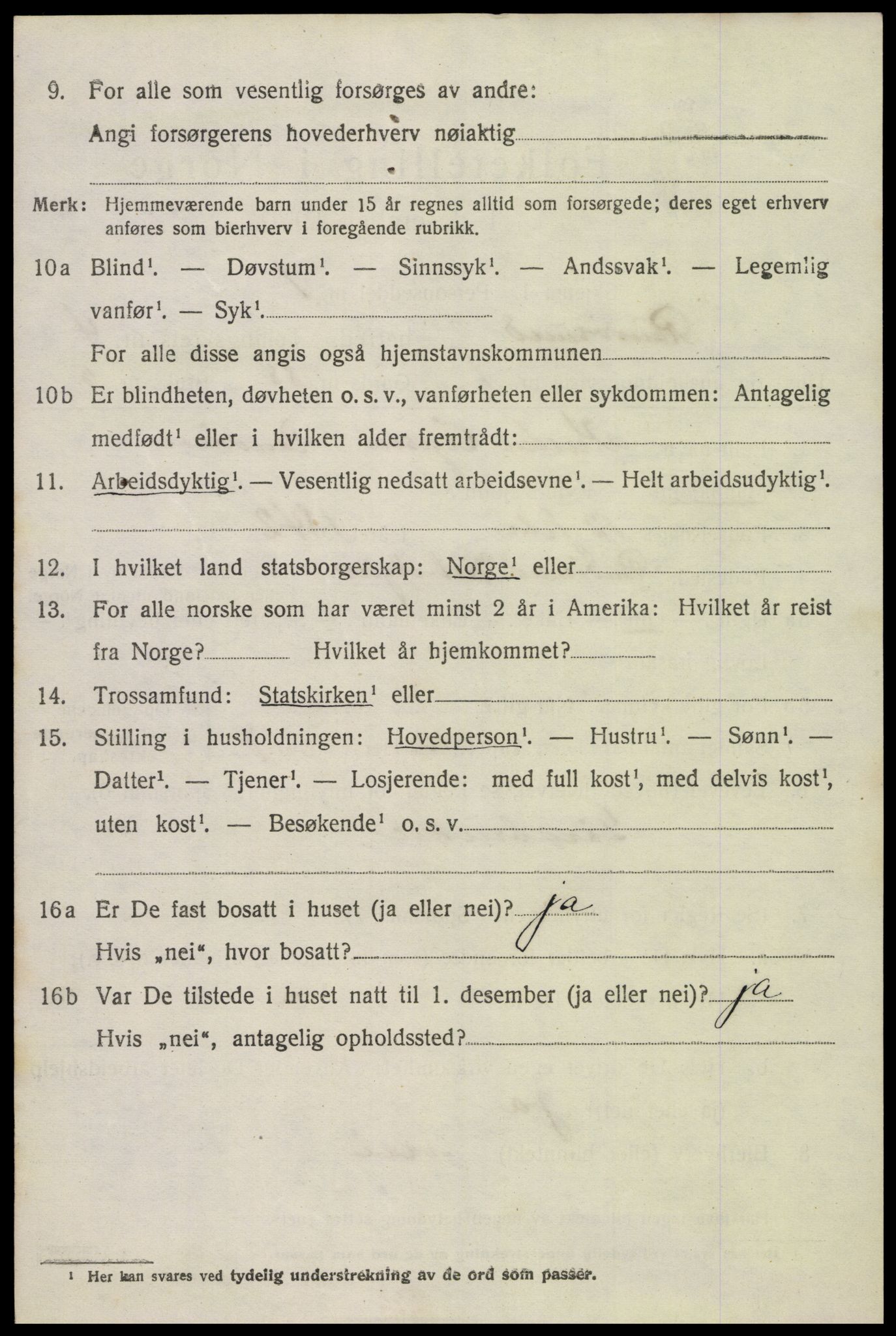 SAK, 1920 census for Randesund, 1920, p. 1781