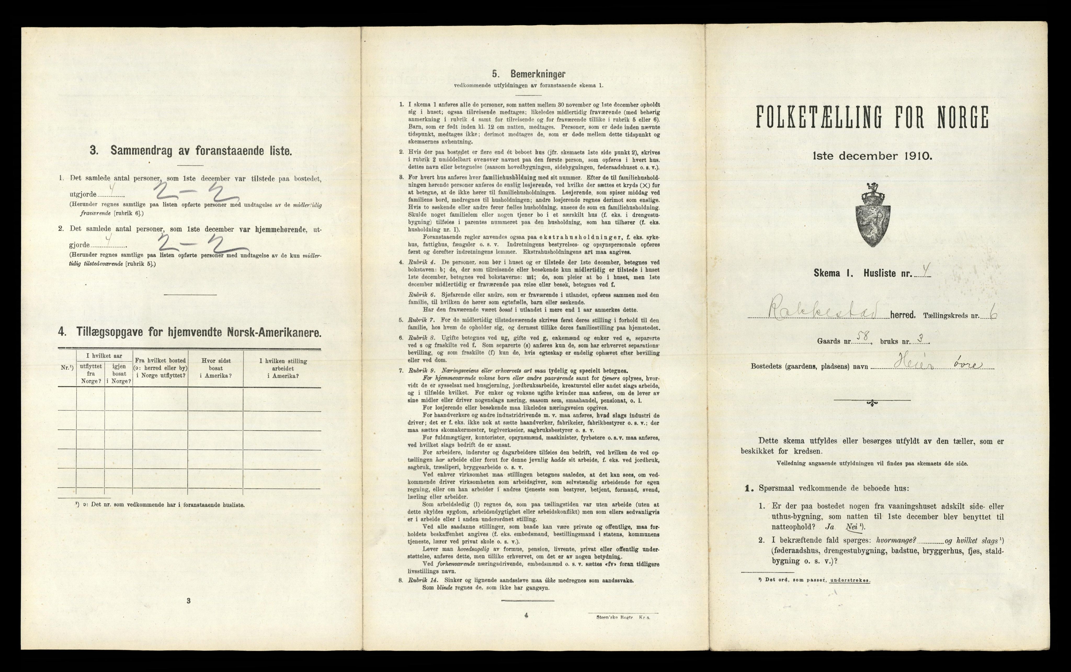 RA, 1910 census for Rakkestad, 1910, p. 997