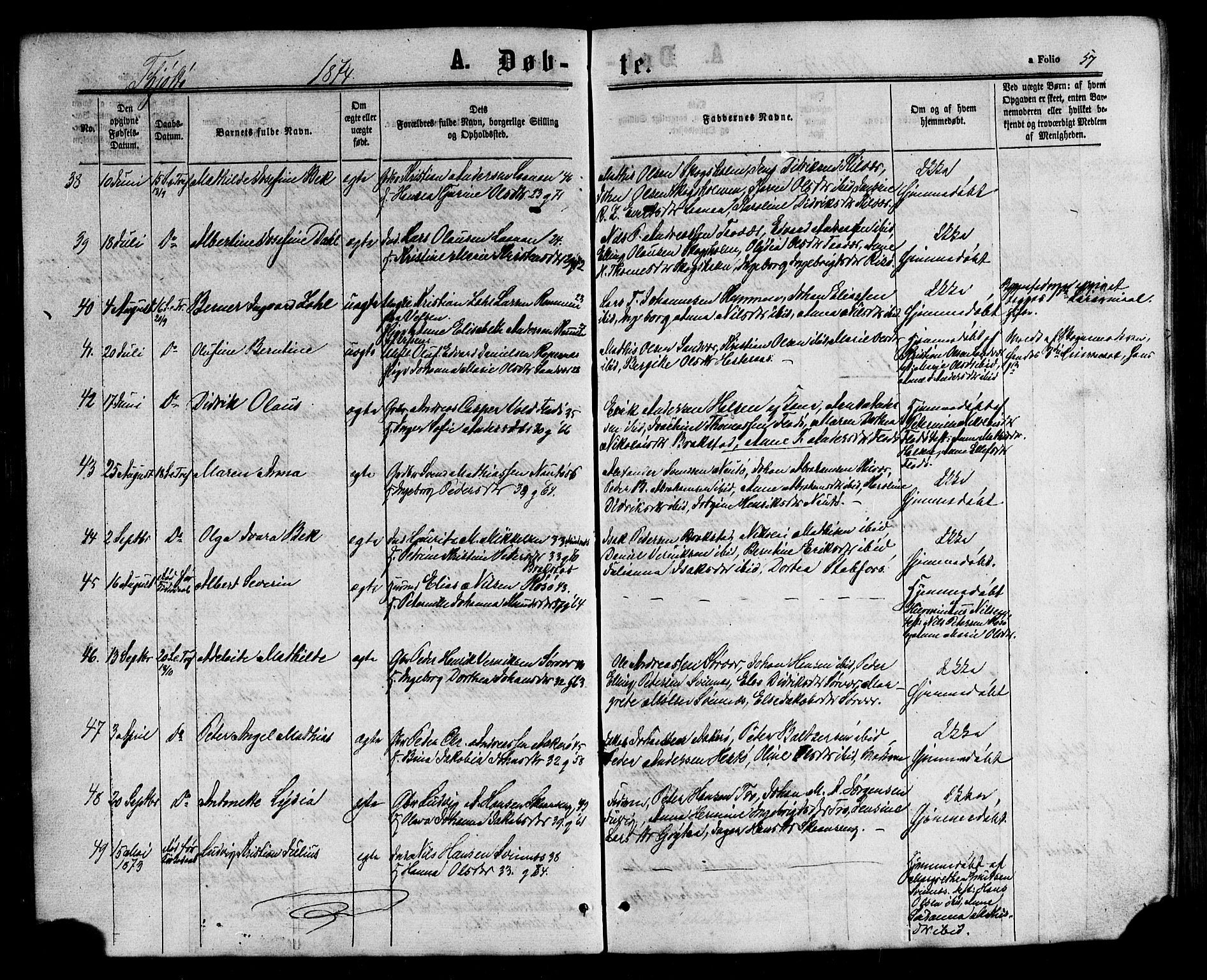 Ministerialprotokoller, klokkerbøker og fødselsregistre - Nordland, AV/SAT-A-1459/817/L0262: Parish register (official) no. 817A03/ 1, 1862-1877, p. 57