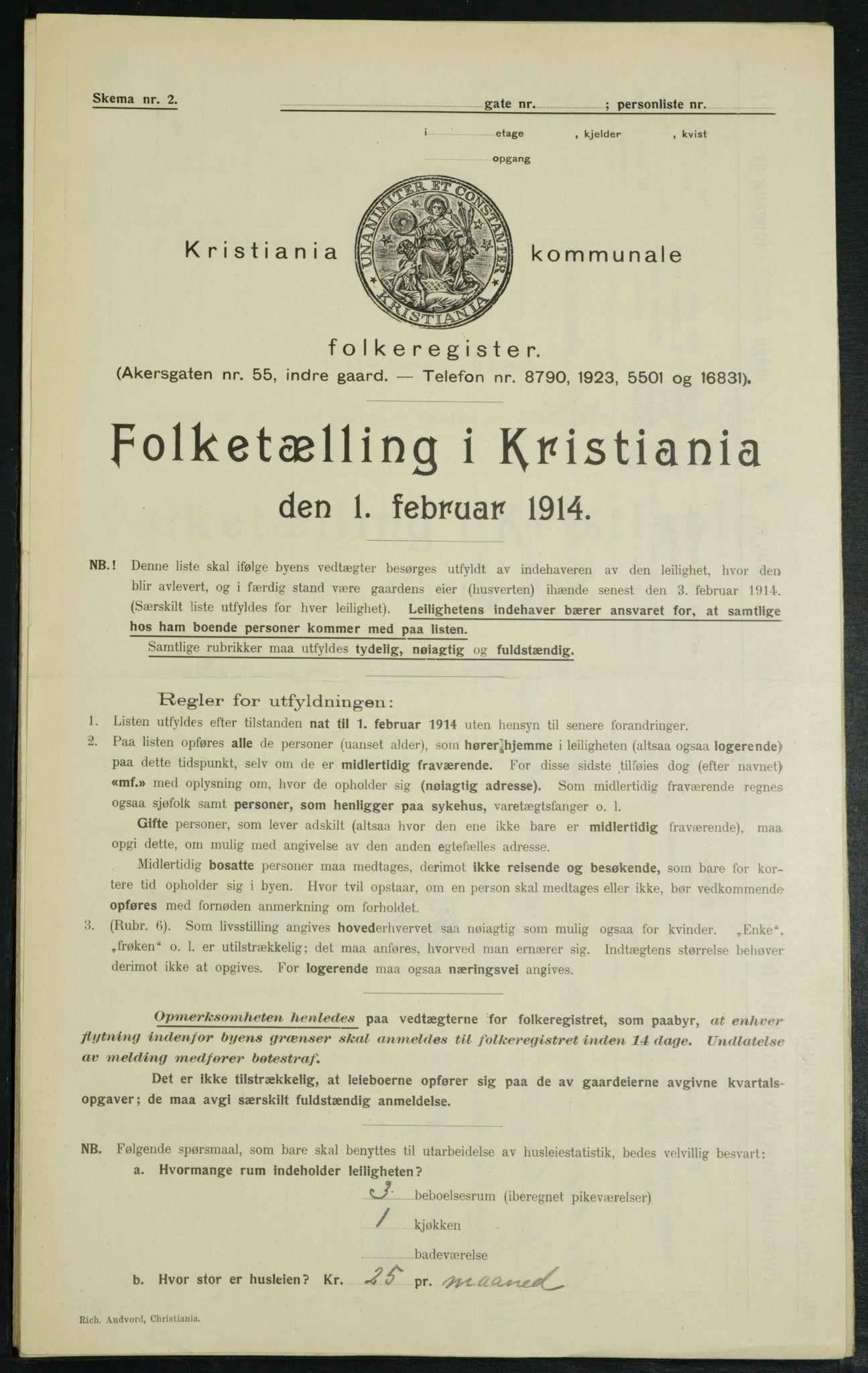 OBA, Municipal Census 1914 for Kristiania, 1914, p. 26675