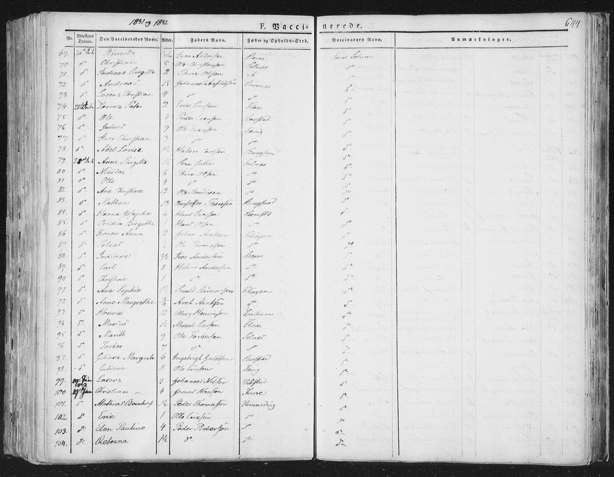 Ministerialprotokoller, klokkerbøker og fødselsregistre - Nord-Trøndelag, SAT/A-1458/764/L0552: Parish register (official) no. 764A07b, 1824-1865, p. 644