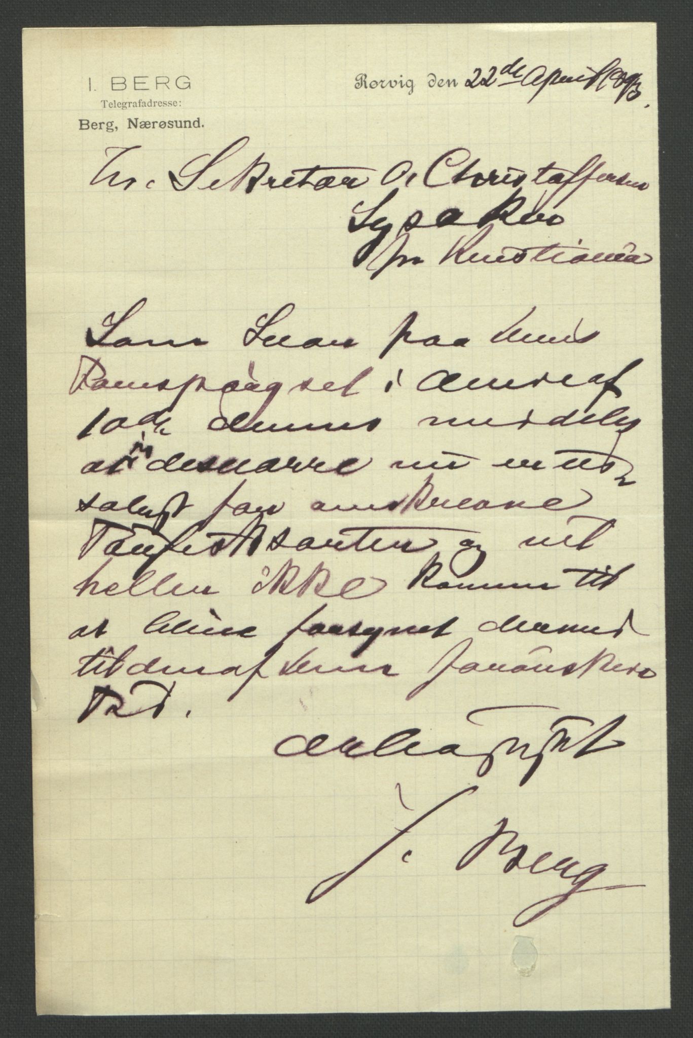 Arbeidskomitéen for Fridtjof Nansens polarekspedisjon, AV/RA-PA-0061/D/L0004: Innk. brev og telegrammer vedr. proviant og utrustning, 1892-1893, p. 624