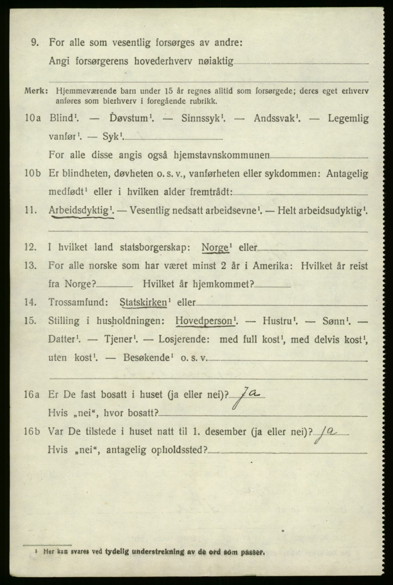 SAB, 1920 census for Stryn, 1920, p. 4167