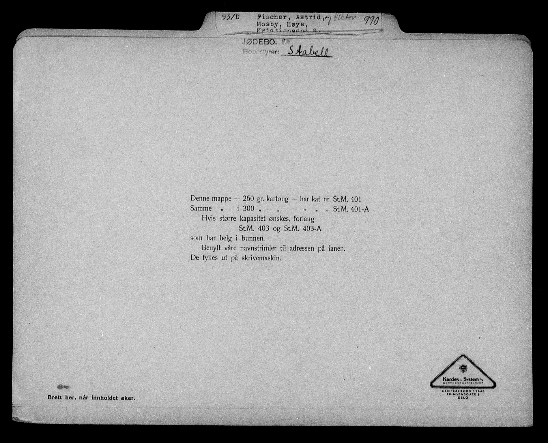 Justisdepartementet, Tilbakeføringskontoret for inndratte formuer, RA/S-1564/H/Hc/Hcd/L0995: --, 1945-1947, p. 348