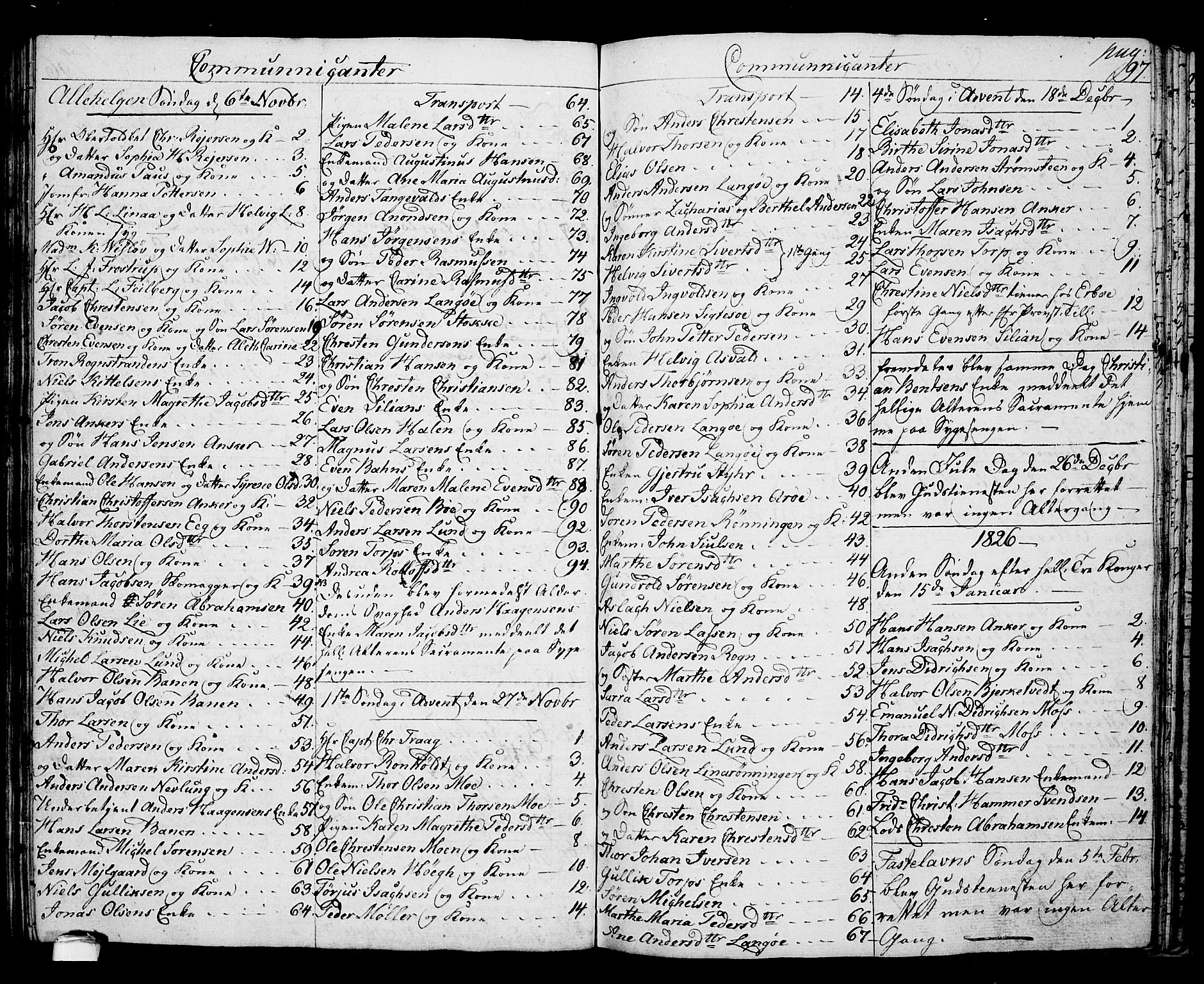 Langesund kirkebøker, SAKO/A-280/G/Ga/L0002: Parish register (copy) no. 2, 1801-1815, p. 97