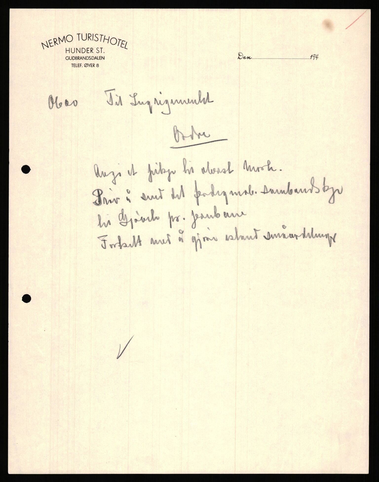 Forsvaret, Forsvarets krigshistoriske avdeling, AV/RA-RAFA-2017/Y/Ya/L0031: II-C-11-51 - Hærens overkommando, 1940, p. 5