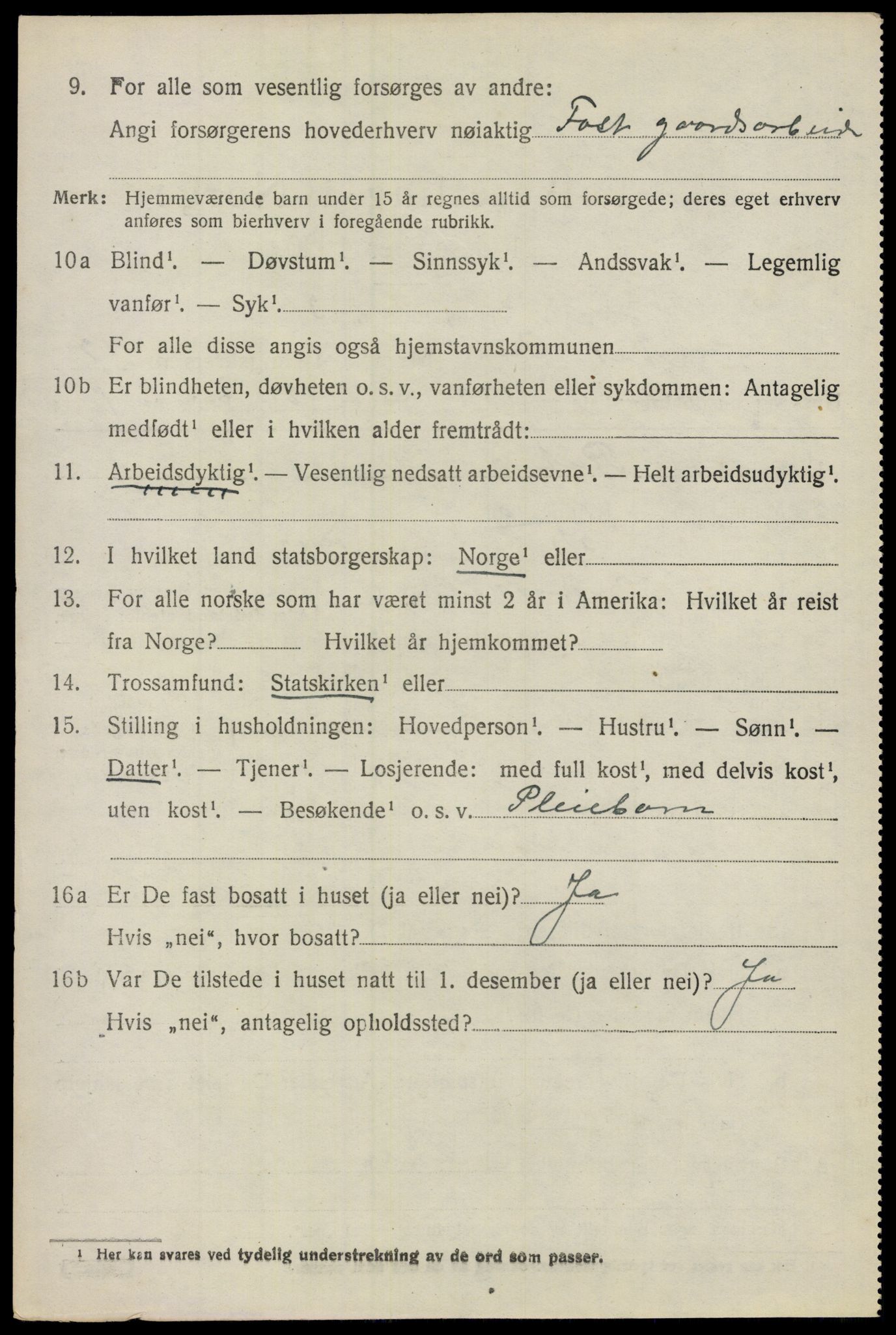 SAO, 1920 census for Nes, 1920, p. 21059