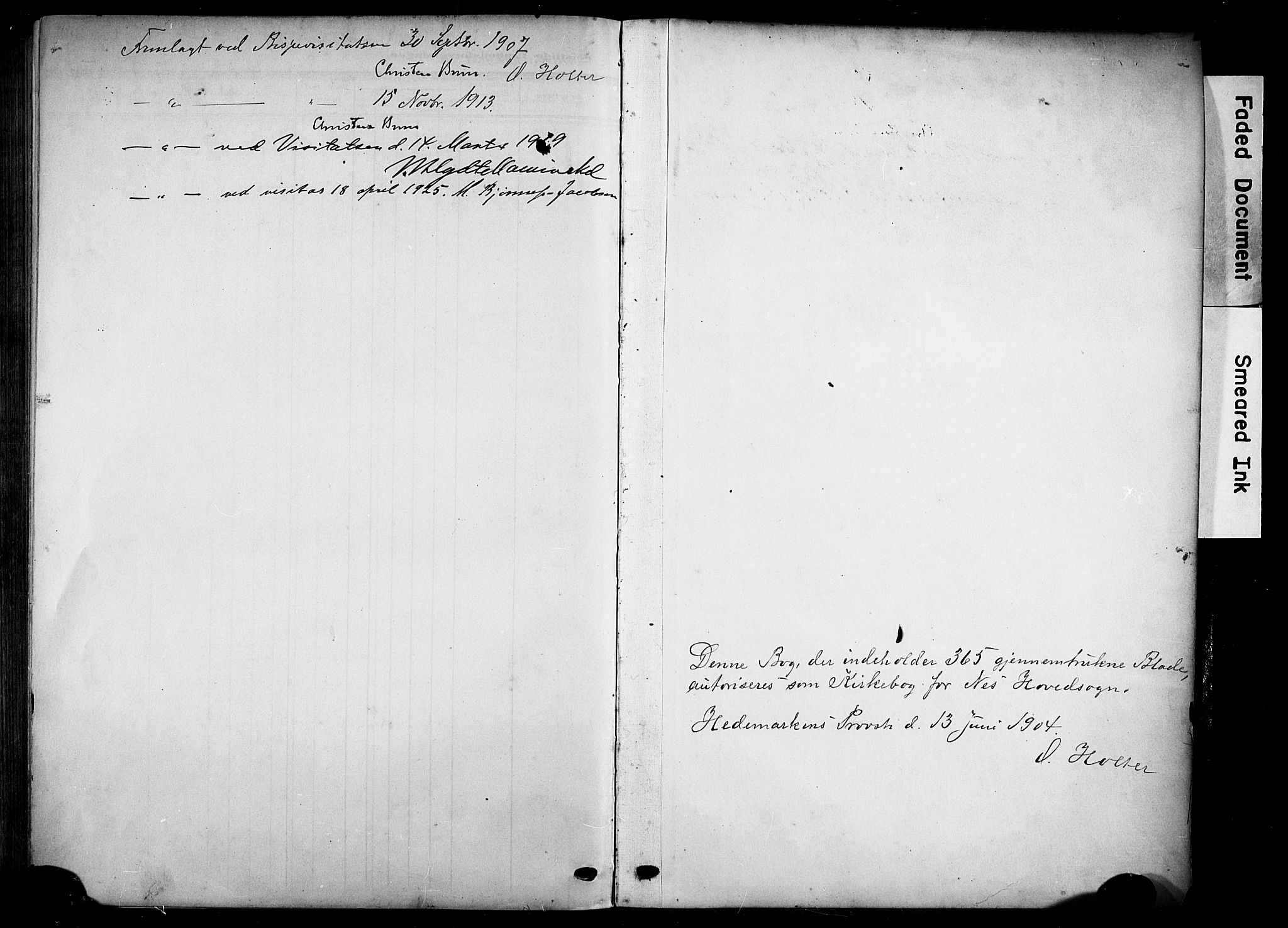 Nes prestekontor, Hedmark, SAH/PREST-020/K/Ka/L0014: Parish register (official) no. 14, 1906-1929
