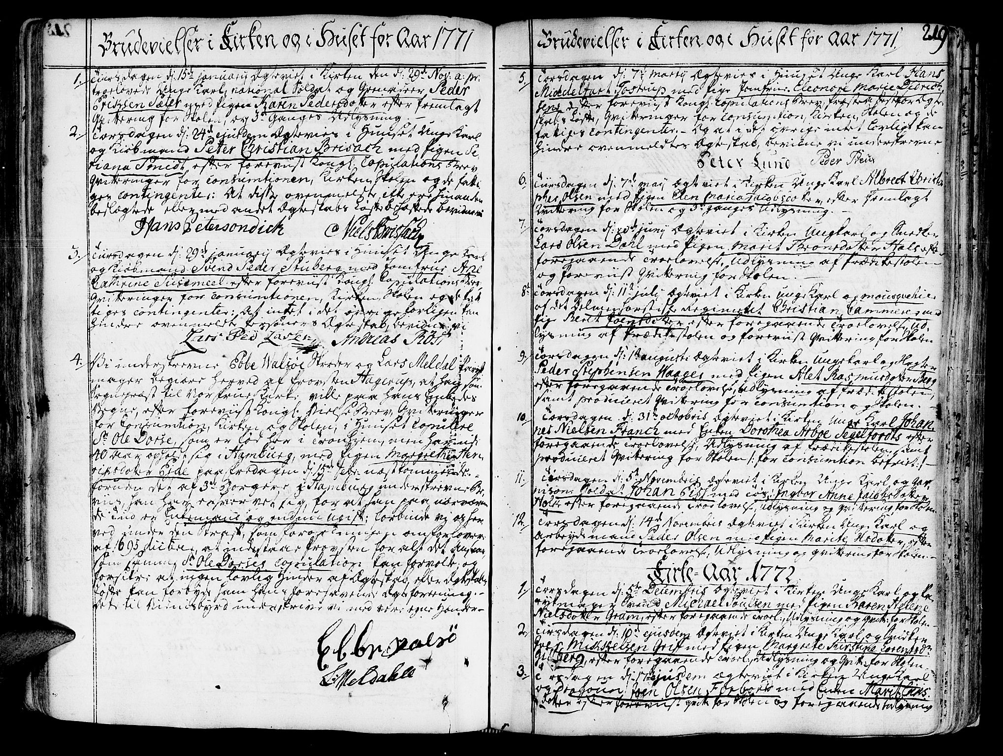 Ministerialprotokoller, klokkerbøker og fødselsregistre - Sør-Trøndelag, SAT/A-1456/602/L0103: Parish register (official) no. 602A01, 1732-1774, p. 219