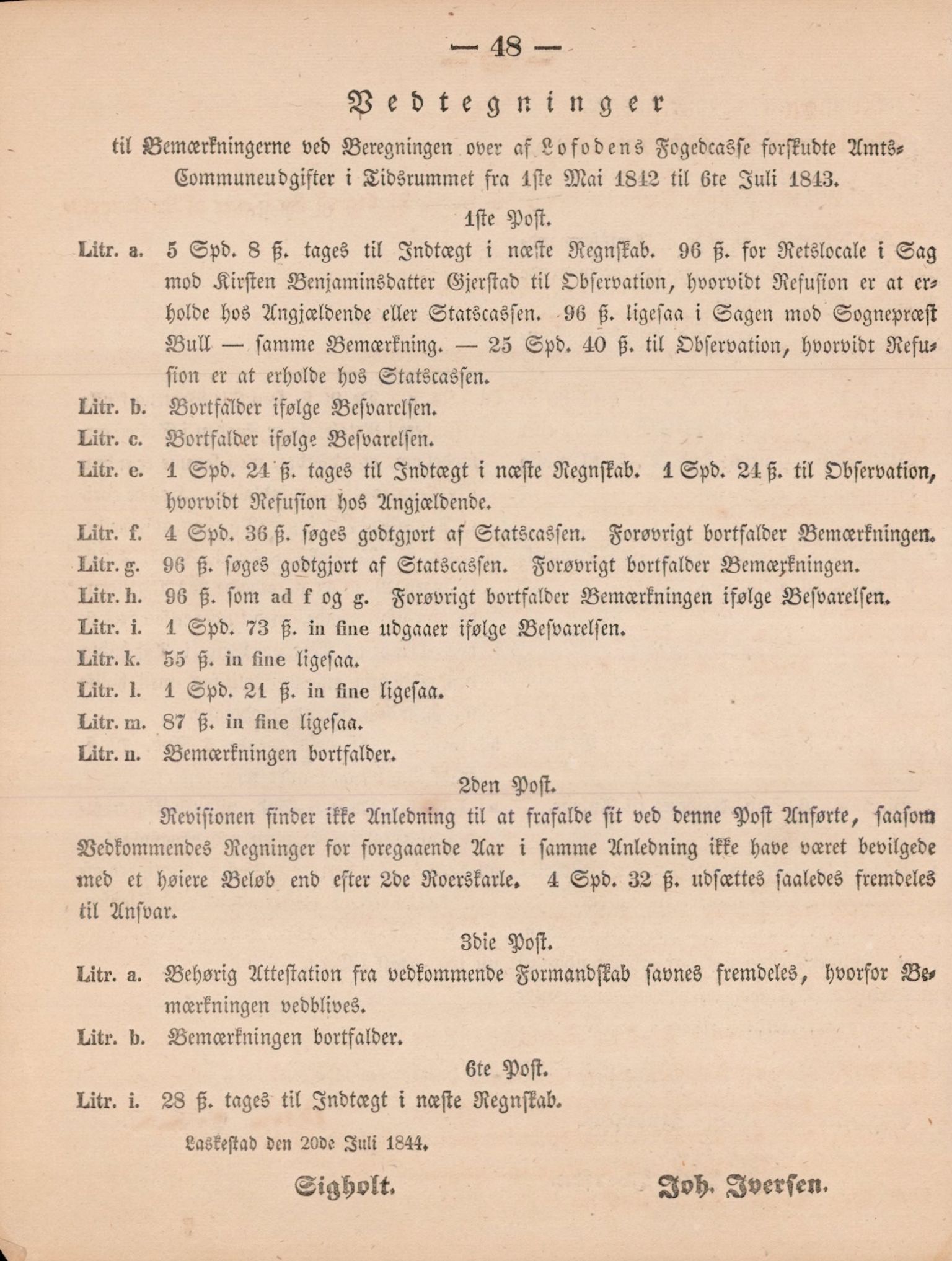 Nordland Fylkeskommune. Fylkestinget, AIN/NFK-17/176/A/Ac/L0002: Fylkestingsforhandlinger 1839-1848, 1839-1848