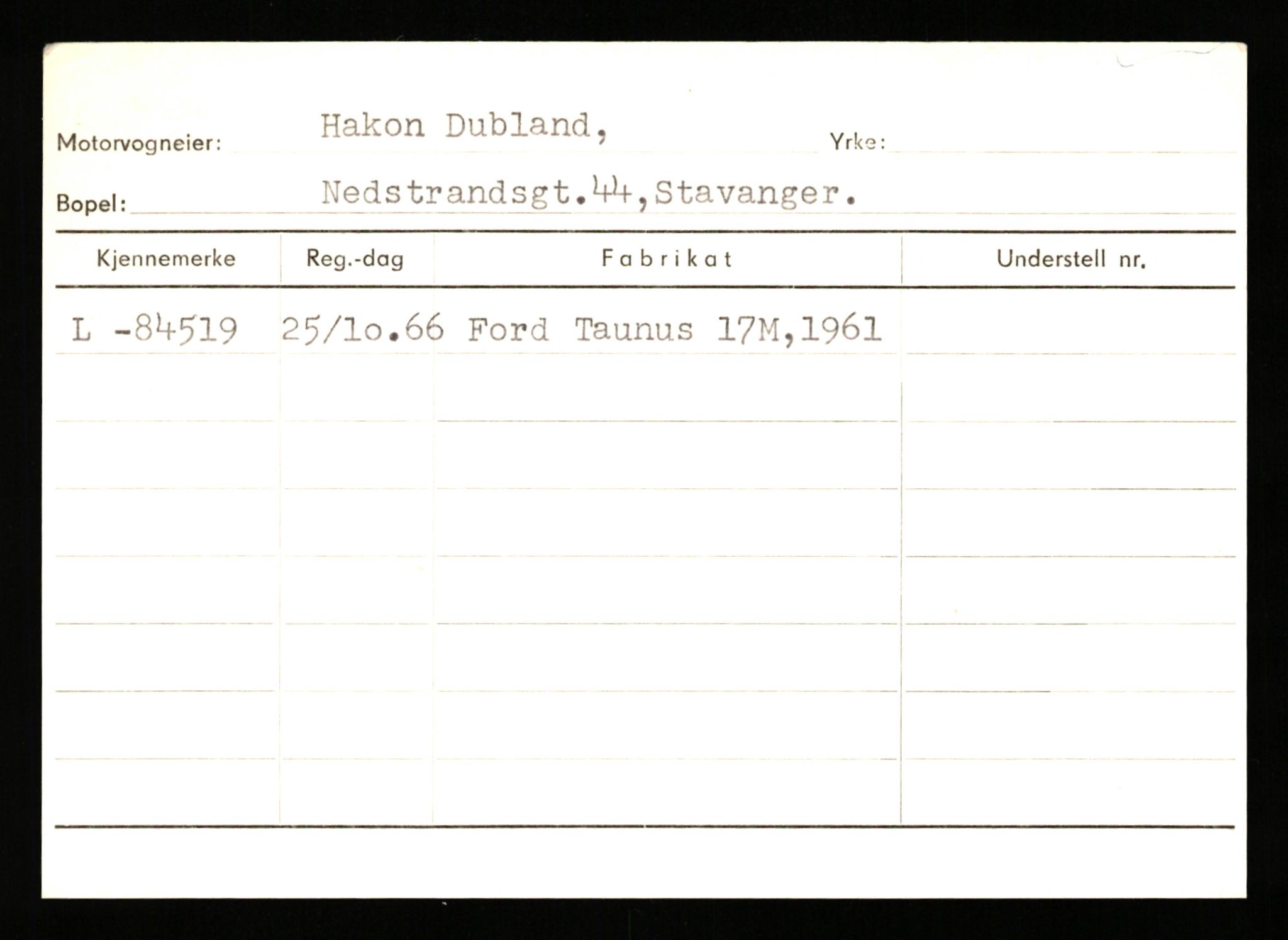 Stavanger trafikkstasjon, SAST/A-101942/0/H/L0006: Dalva - Egersund, 1930-1971, p. 923