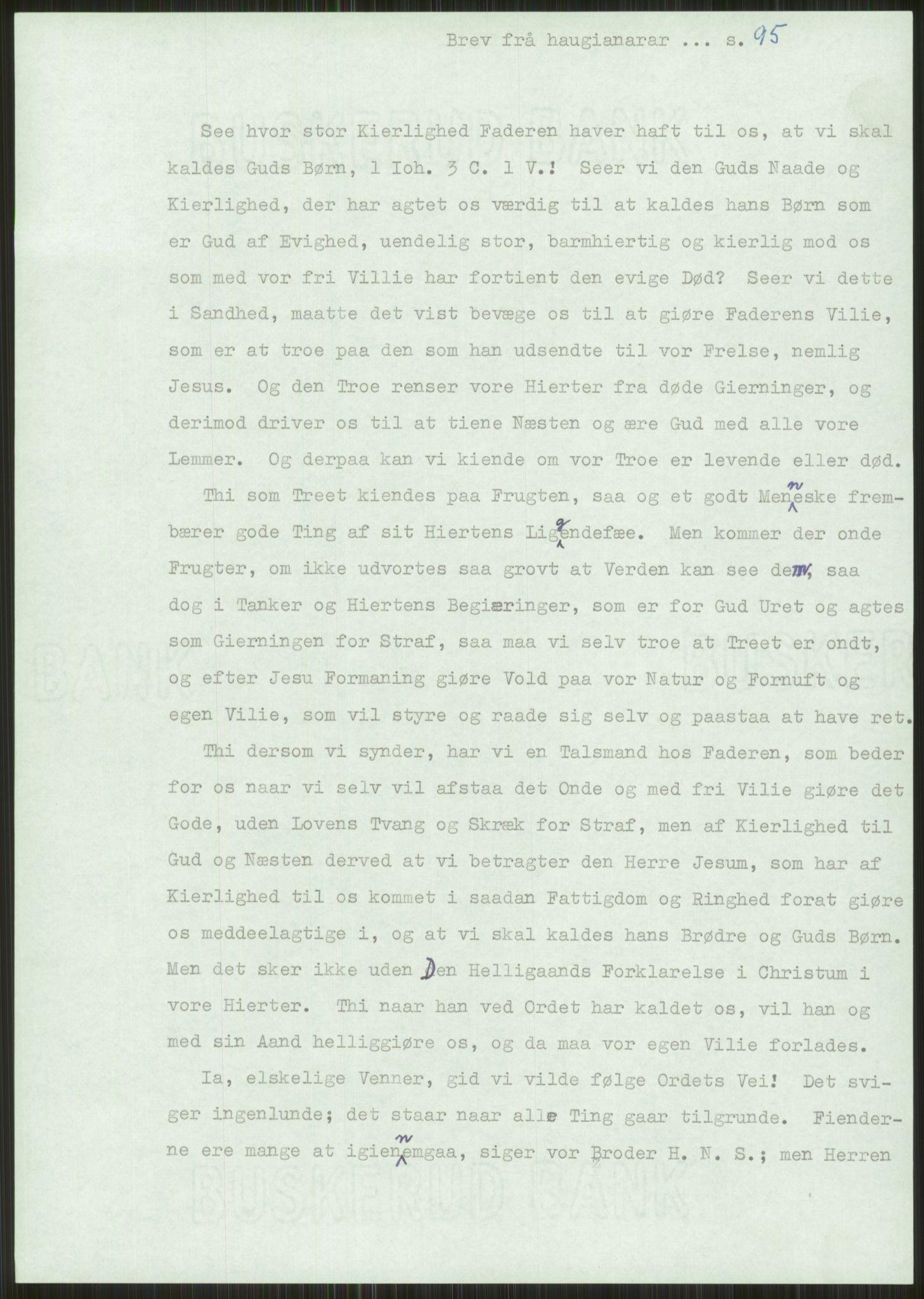 Samlinger til kildeutgivelse, Haugianerbrev, AV/RA-EA-6834/F/L0001: Haugianerbrev I: 1760-1804, 1760-1804, p. 95