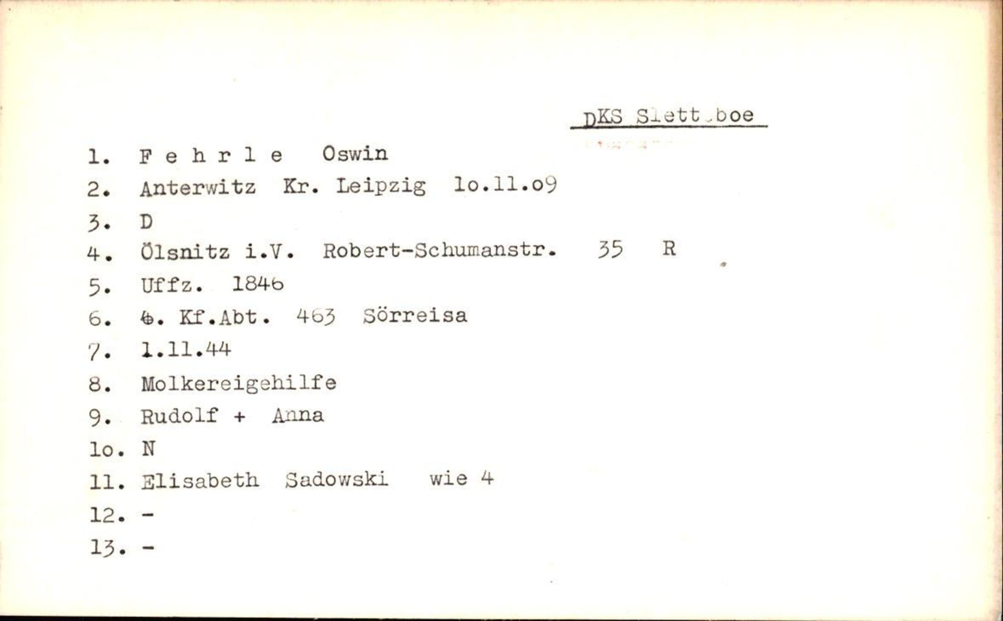 Hjemsendte tyskere , RA/RAFA-6487/D/Da/L0001: Abel- Glazel, 1945-1947, p. 961