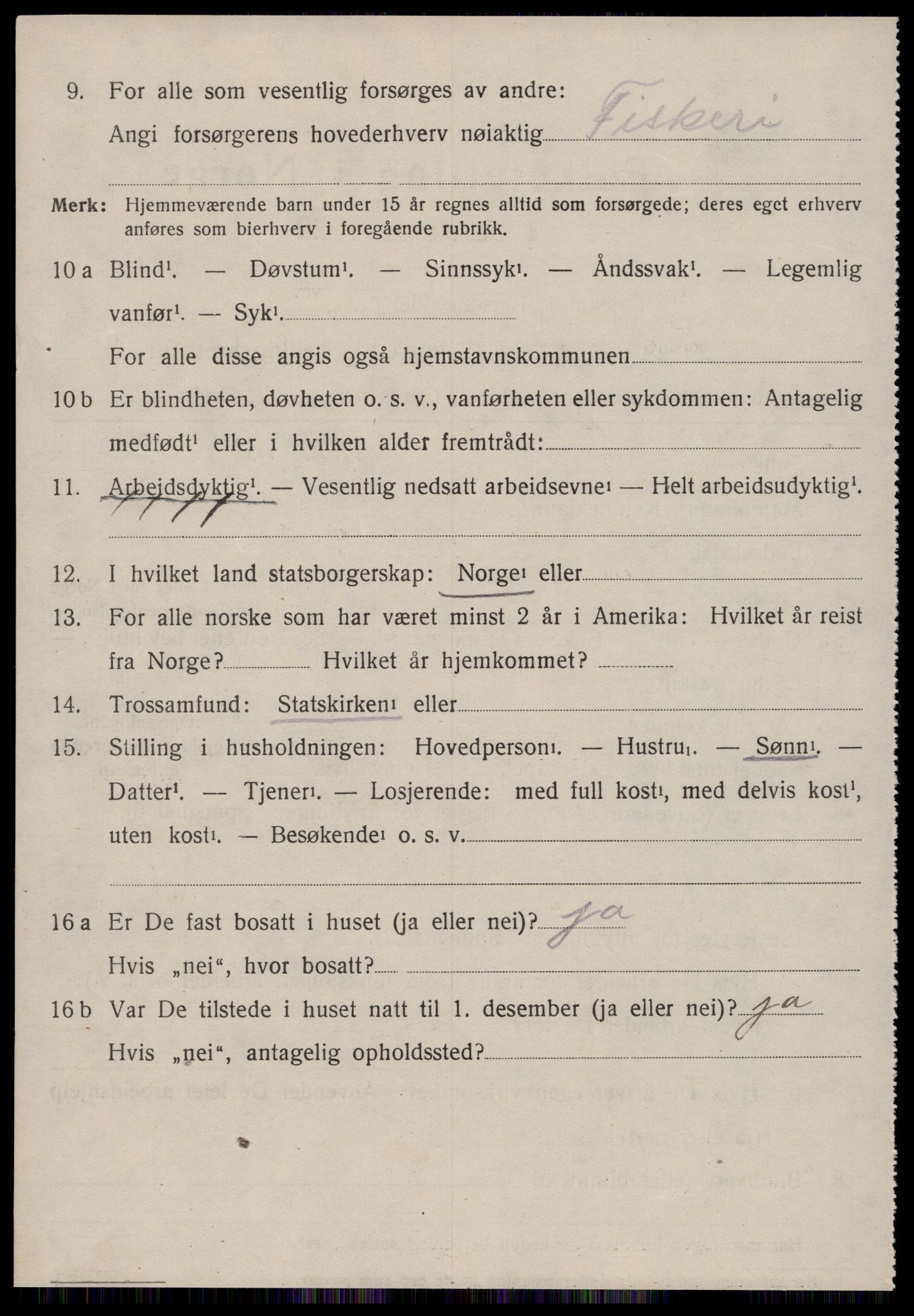 SAT, 1920 census for Edøy, 1920, p. 1615