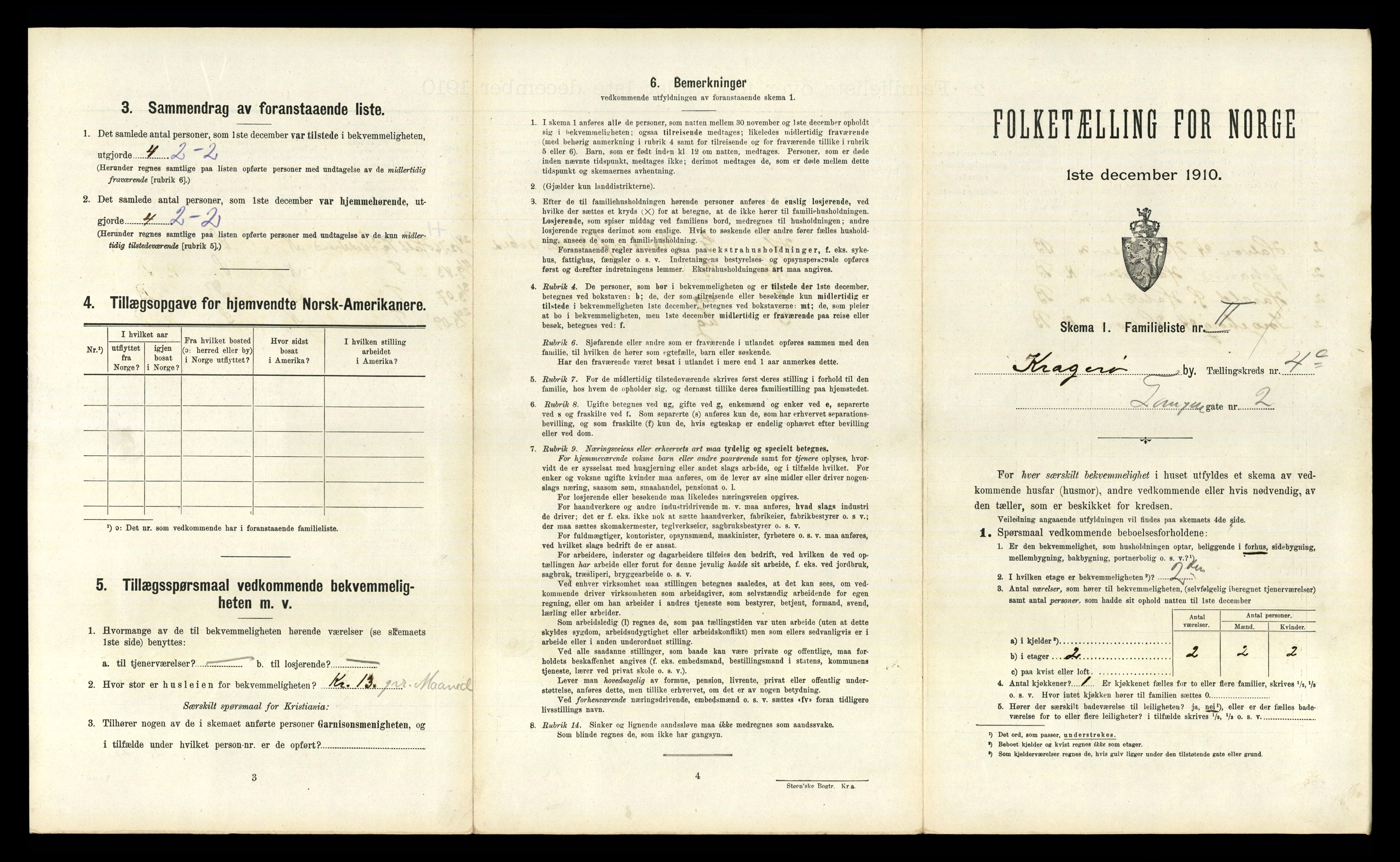 RA, 1910 census for Kragerø, 1910, p. 3944