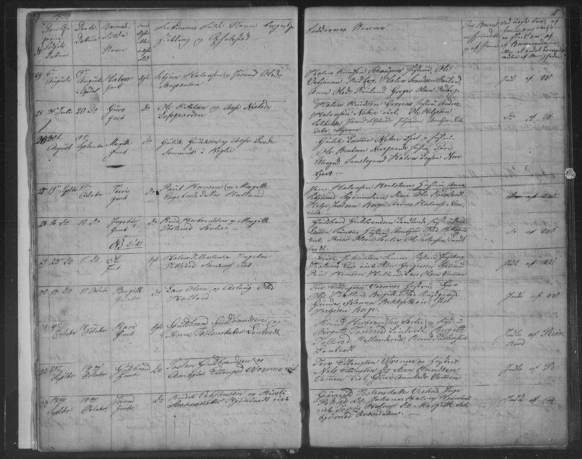 Nore kirkebøker, AV/SAKO-A-238/F/Fa/L0001: Parish register (official) no. I 1, 1836-1855, p. 11