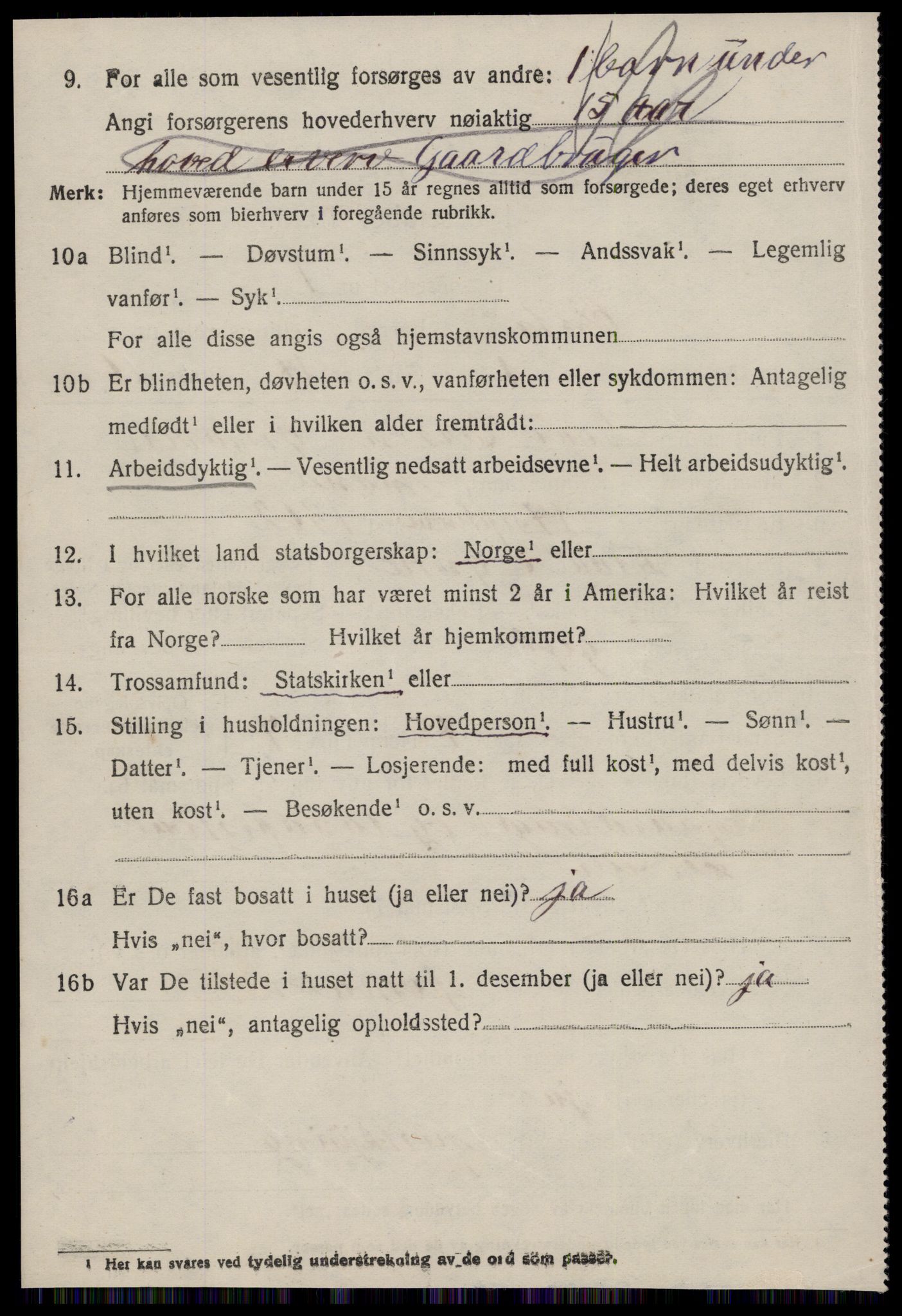 SAT, 1920 census for Ørsta, 1920, p. 1731