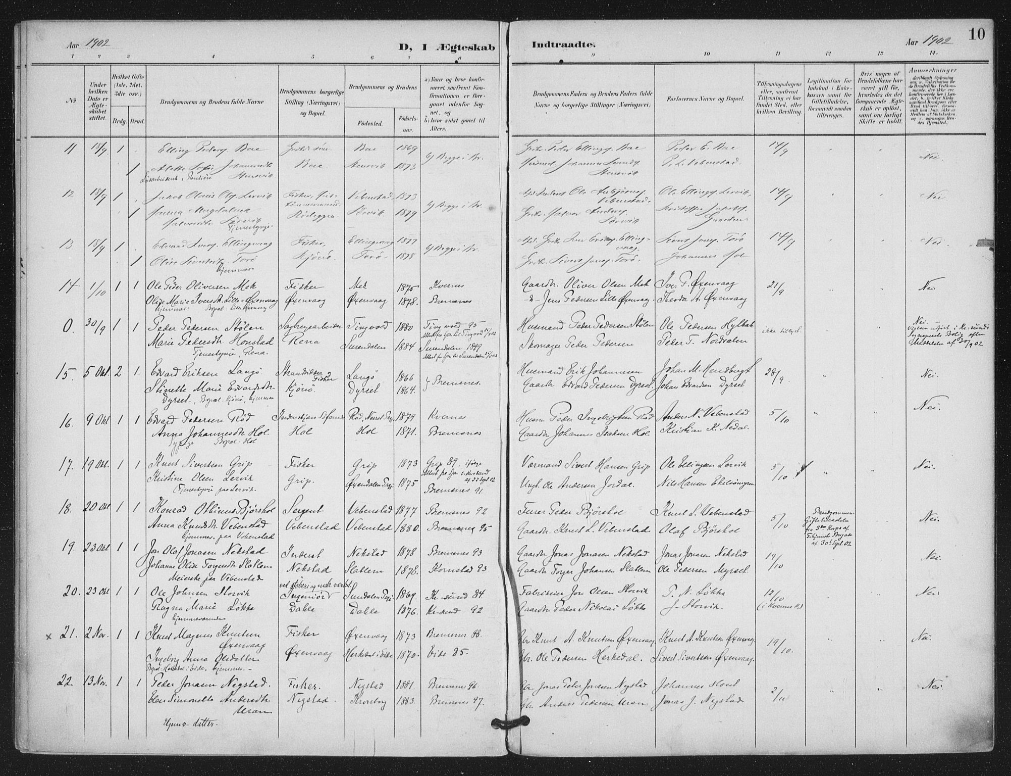 Ministerialprotokoller, klokkerbøker og fødselsregistre - Møre og Romsdal, AV/SAT-A-1454/569/L0821: Parish register (official) no. 569A07, 1897-1907, p. 10