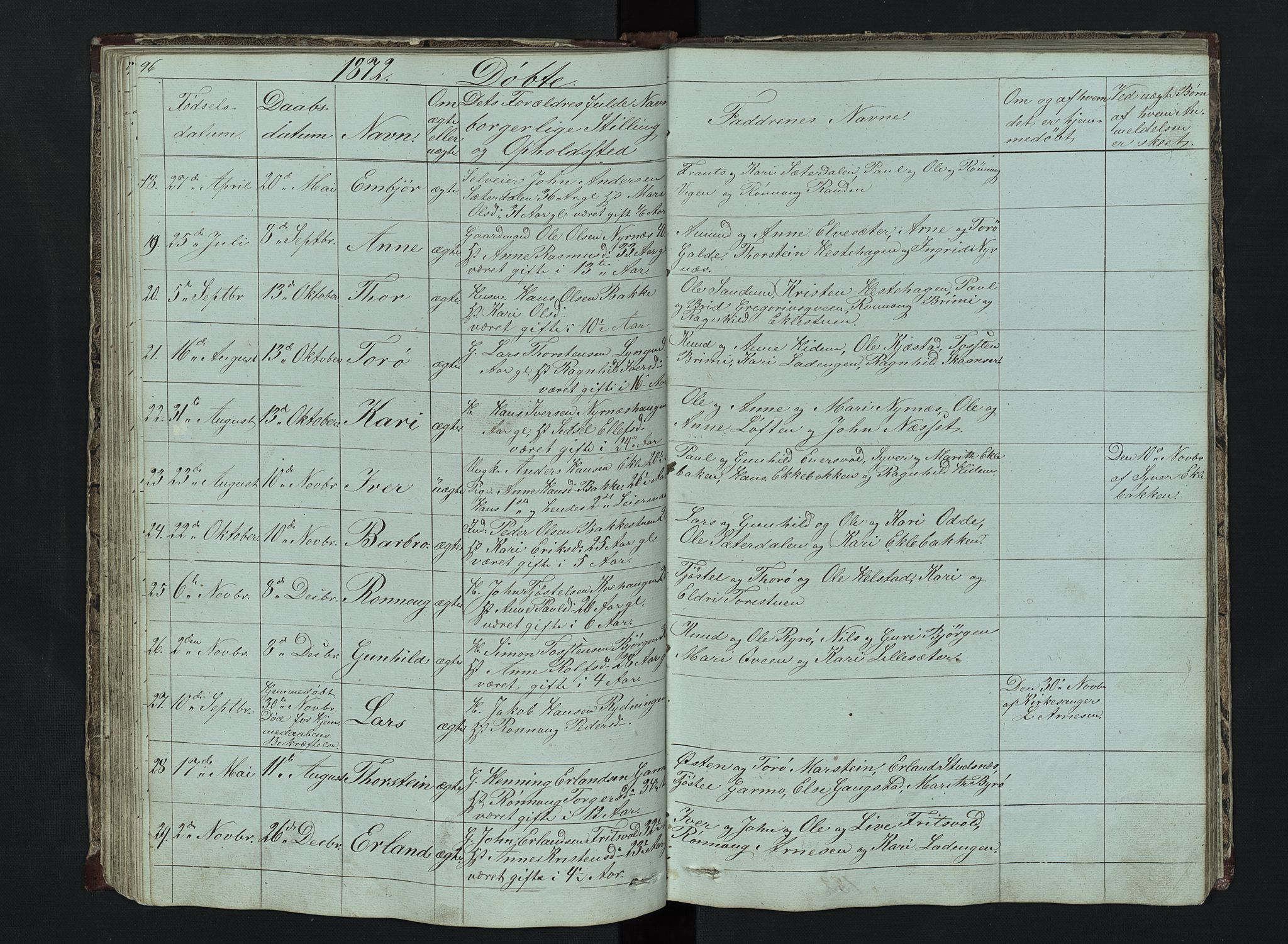 Lom prestekontor, AV/SAH-PREST-070/L/L0014: Parish register (copy) no. 14, 1845-1876, p. 96-97