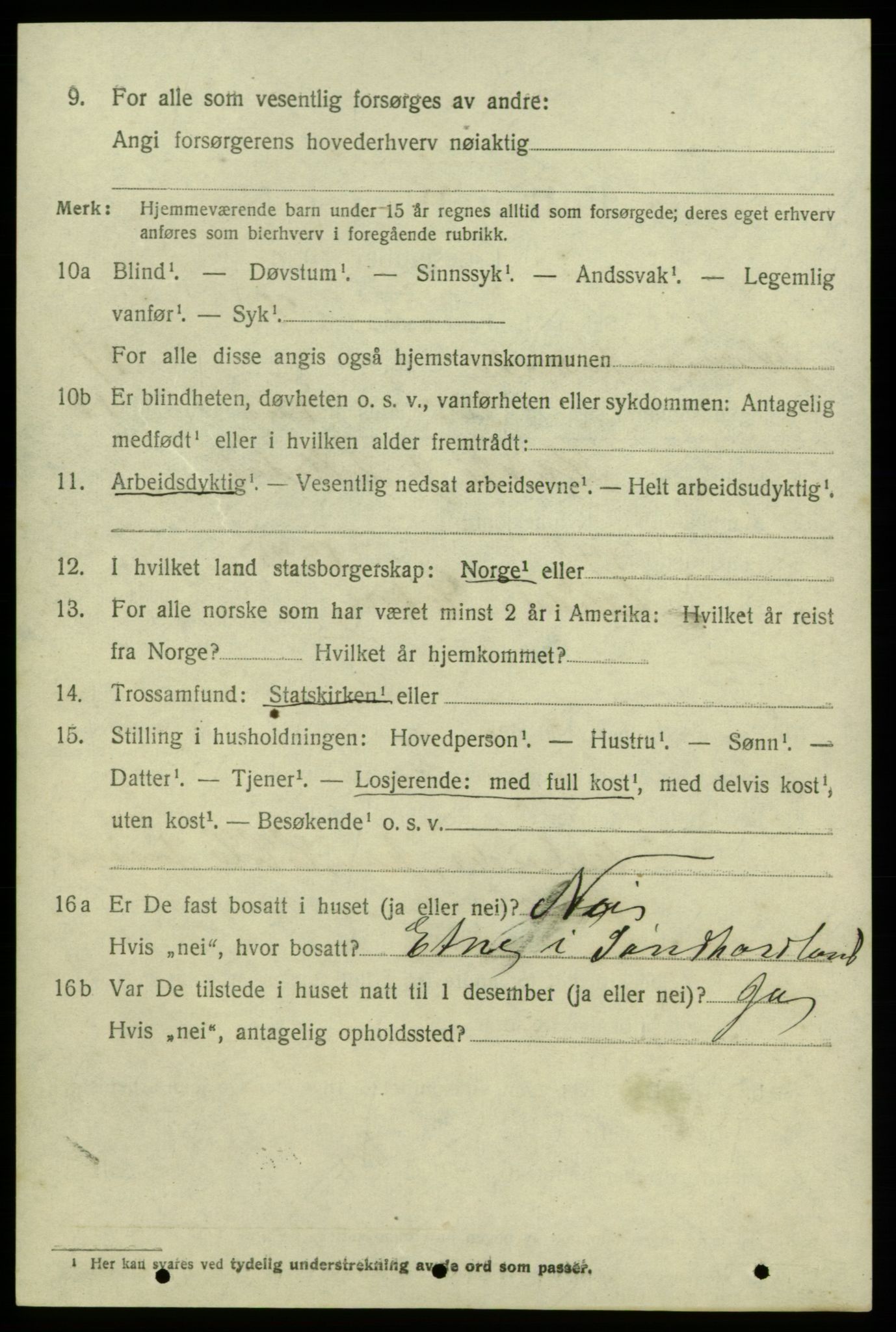 SAB, 1920 census for Kvinnherad, 1920, p. 10897