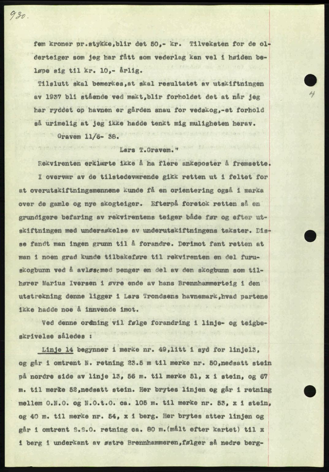 Nordmøre sorenskriveri, SAT/A-4132/1/2/2Ca: Mortgage book no. A84, 1938-1938, Diary no: : 2703/1938