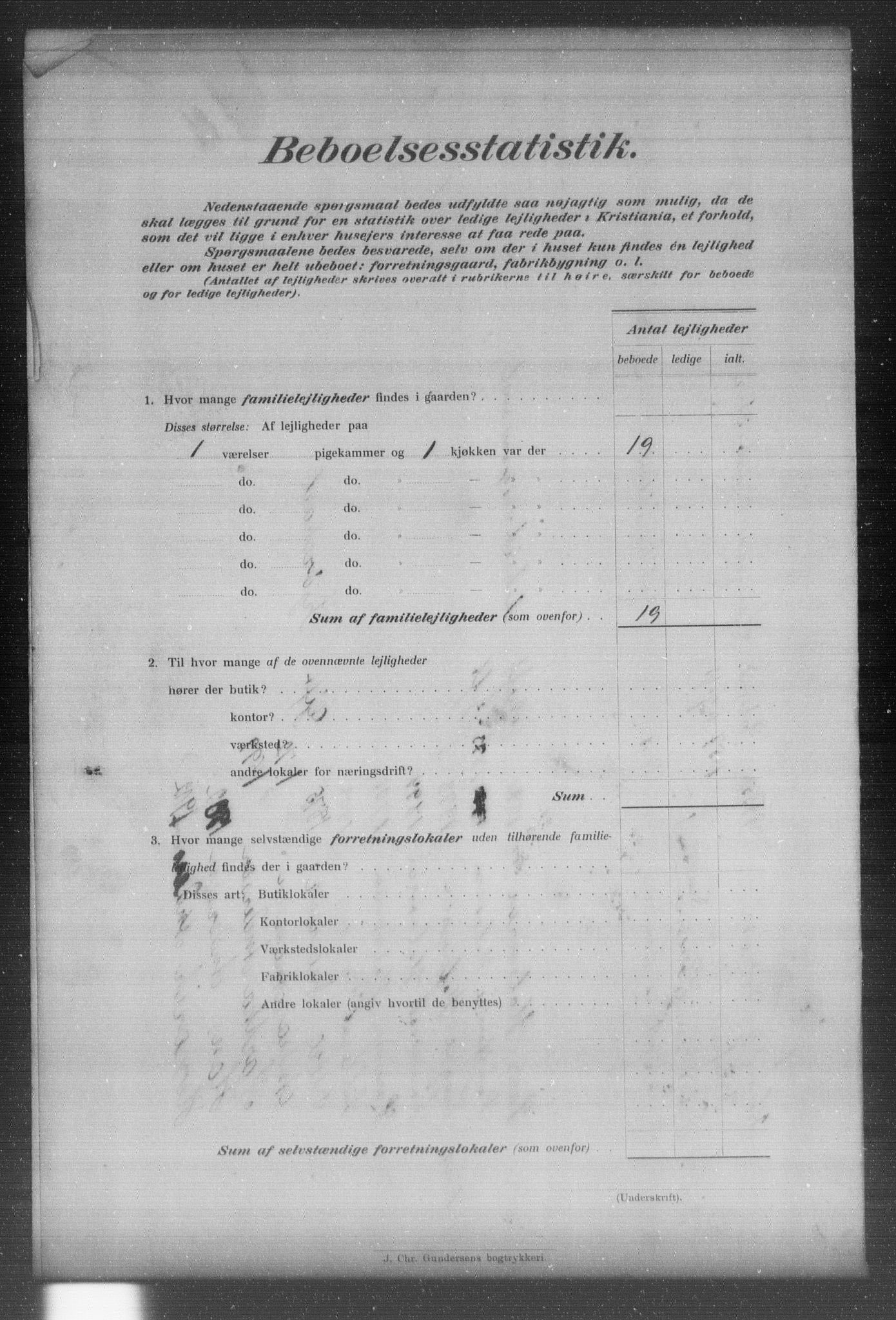 OBA, Municipal Census 1903 for Kristiania, 1903, p. 17276